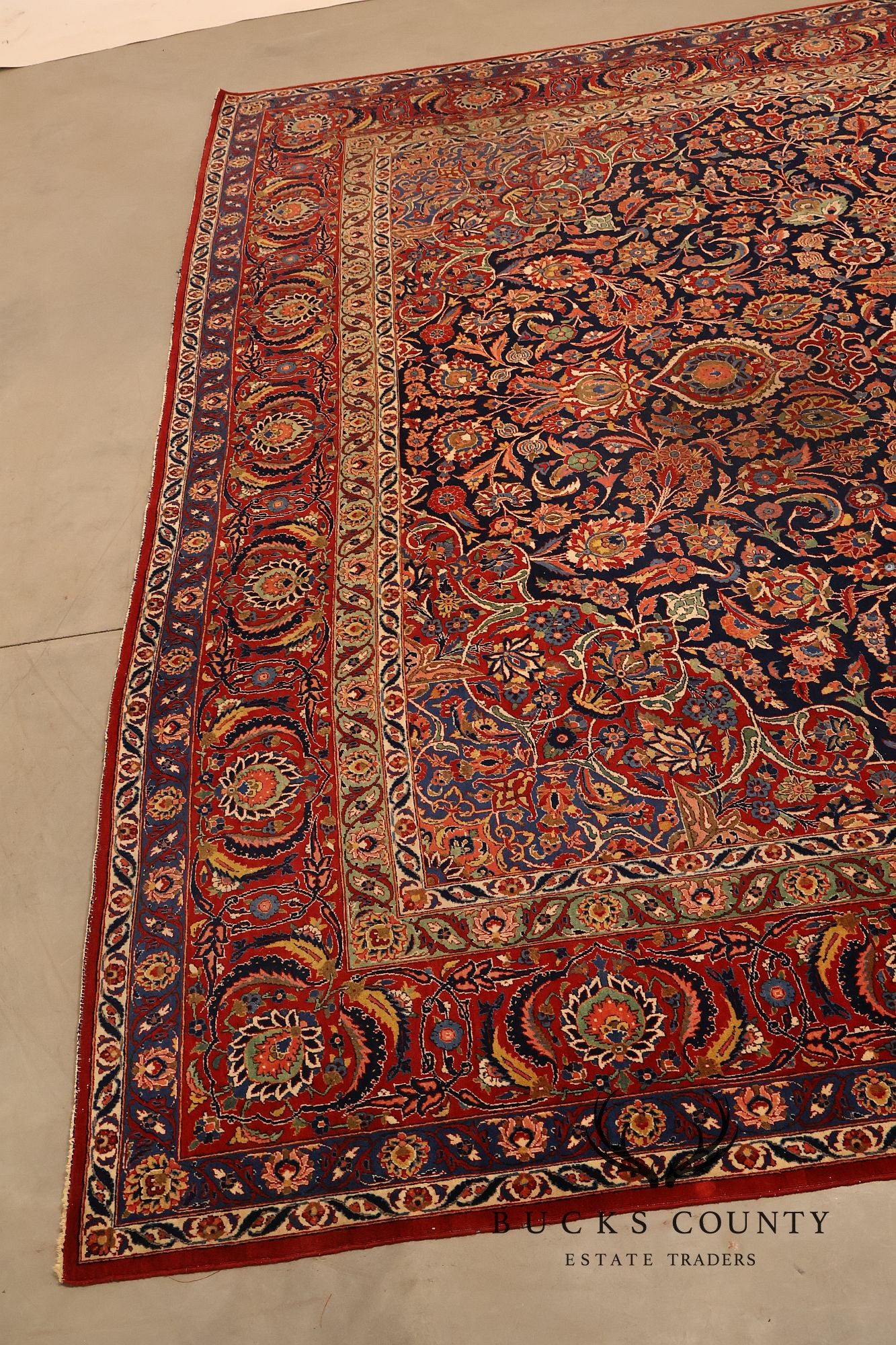 Large Hand Tied Traditional Persian Style Area Rug