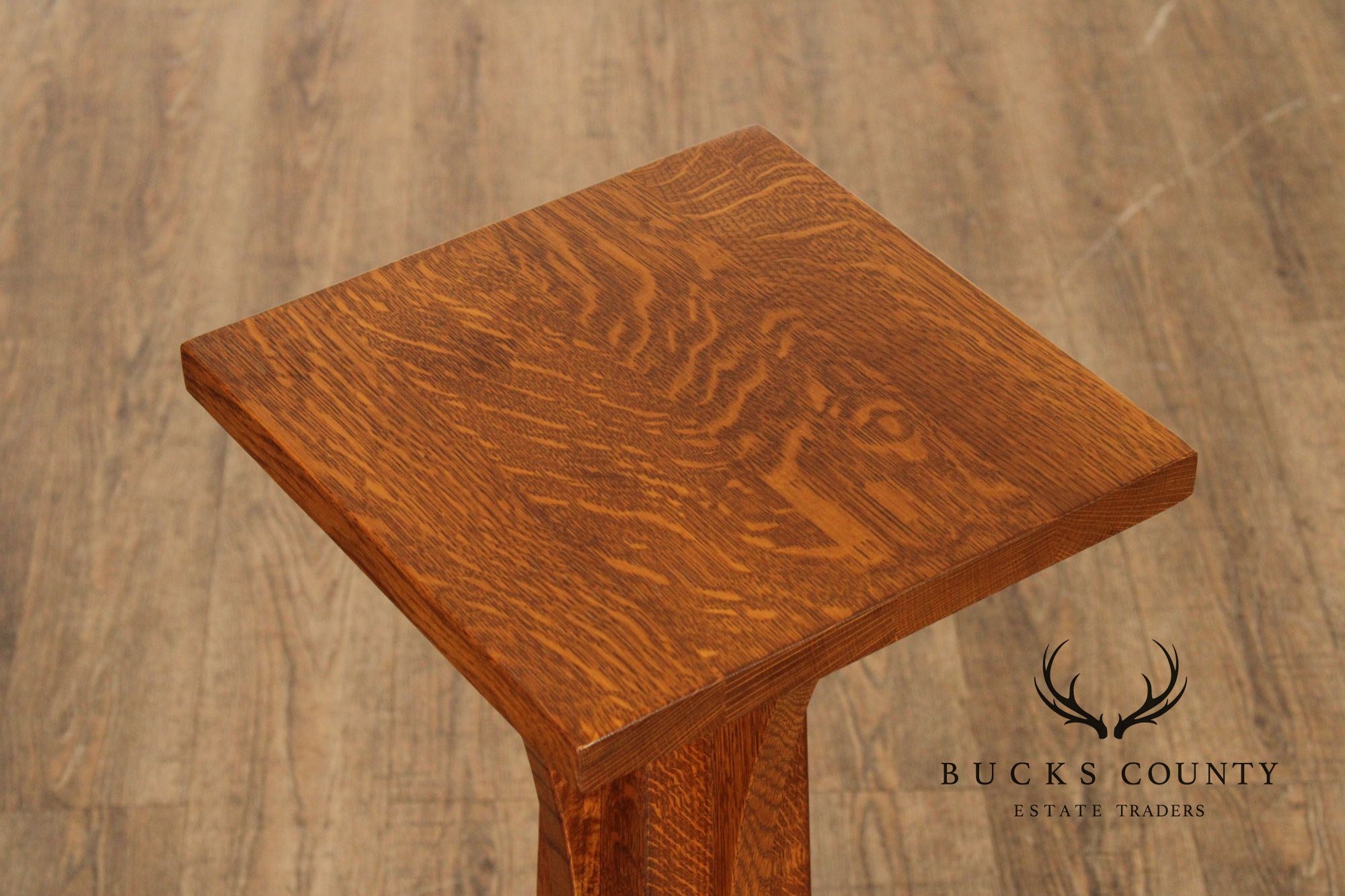 Stickley Mission Collection Oak Pedestal