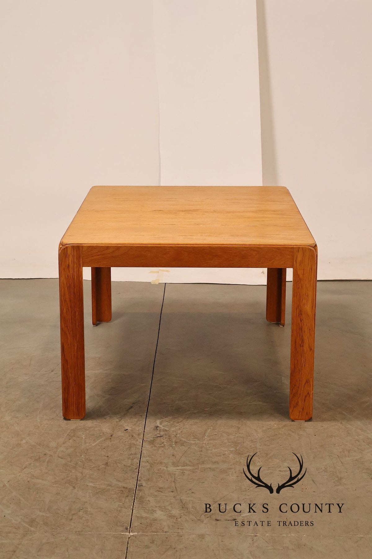 N. Eilersen A/S Danish Modern Teak Extension Dining Table With Two Leaves