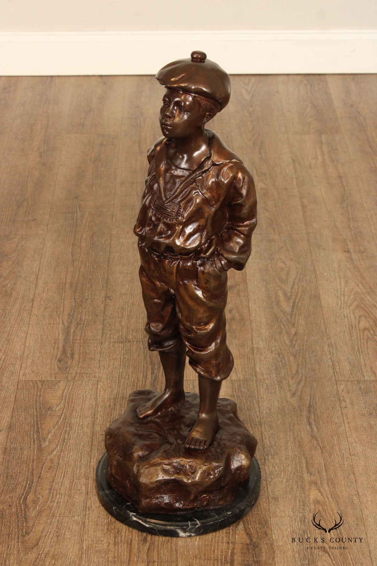 Whistling Boy 'Le Siffleur' Bronze Sculpture, After Victor Szczeblewski