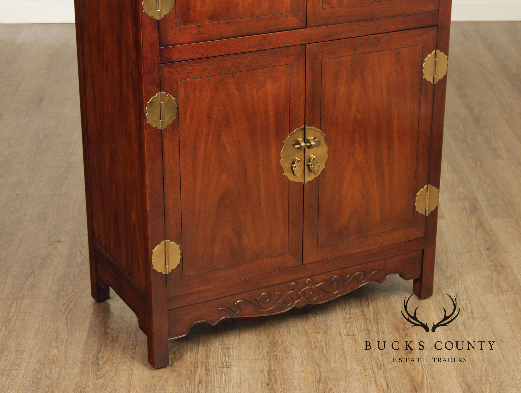 Henredon Asian Style Mahogany Armoire