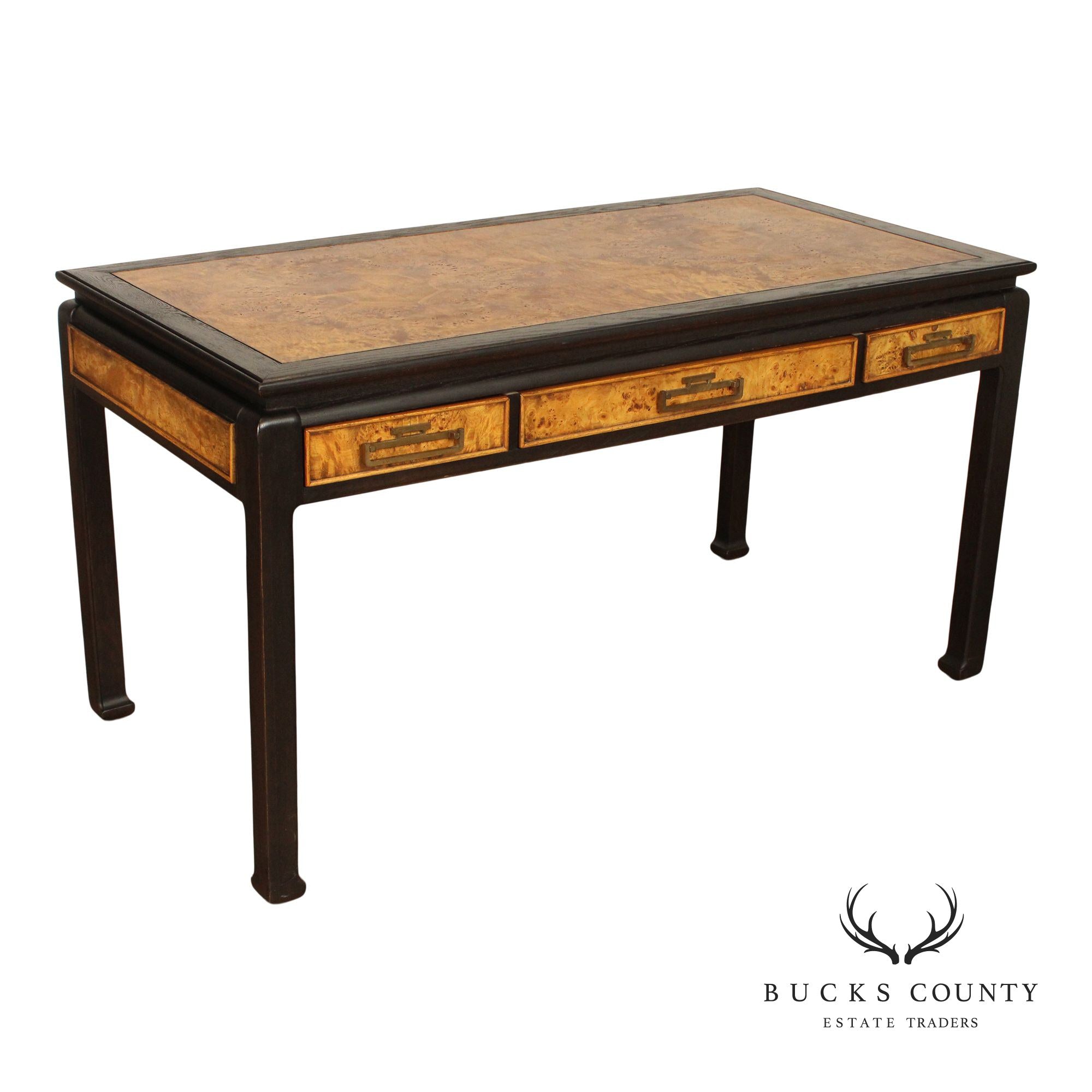 Century Furniture 'Chin Hua' Burlwood Writing Desk