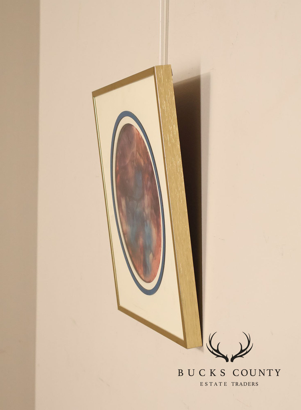 Suzanne Marinell Melted Wax Painting, 'Magenta Majesty'
