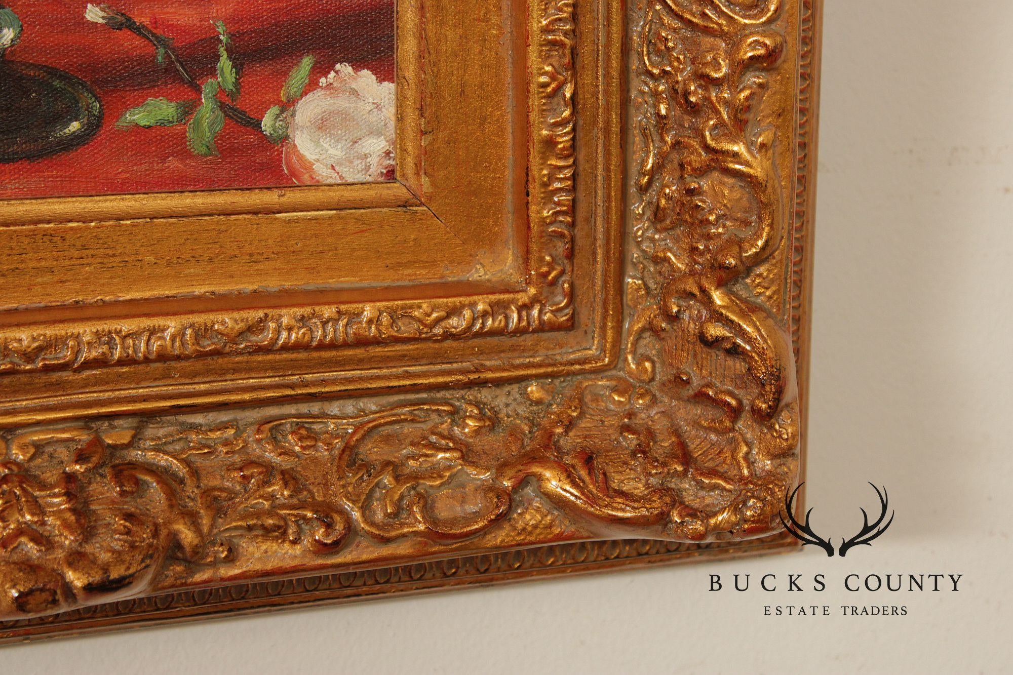 Jully Minno Framed Oil Painting, Rose Bouquet