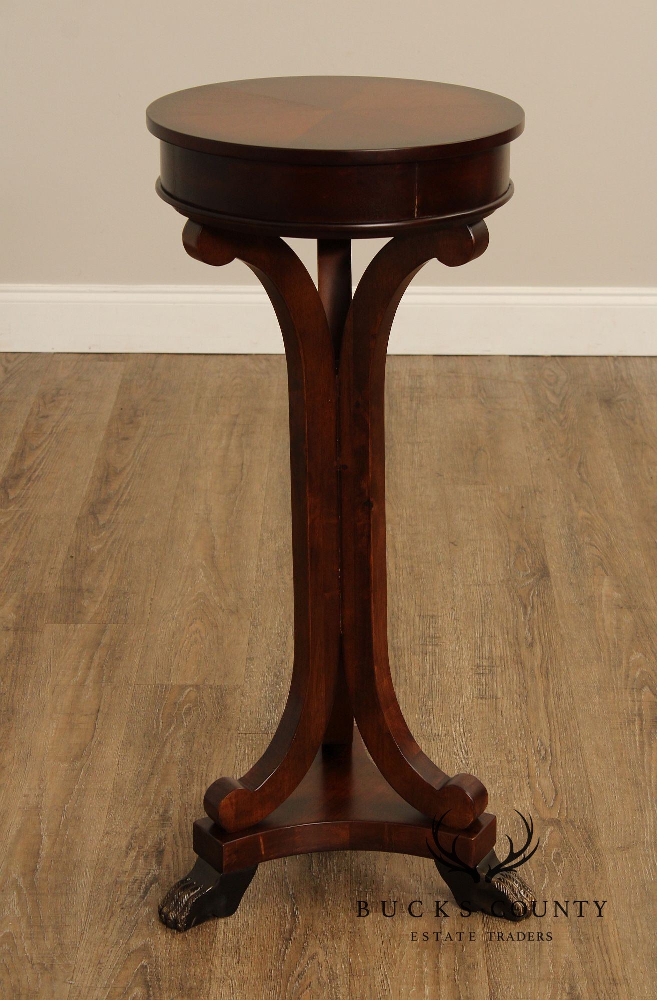 Empire Style Cherry Claw Foot Pedestal