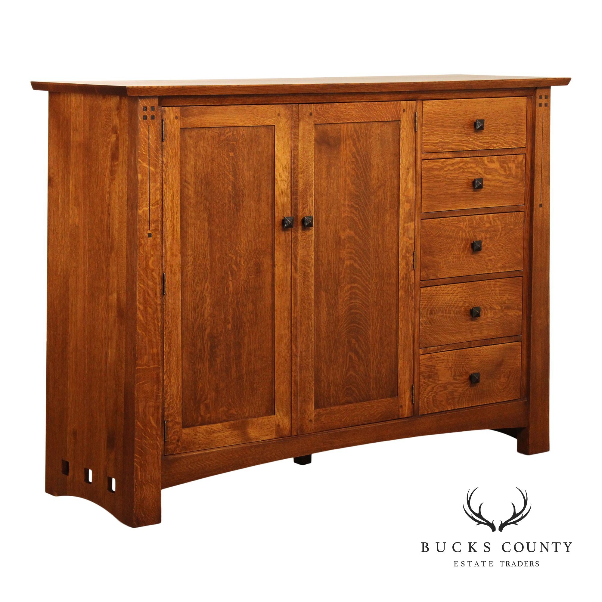 Stickley Highlands Collection Oak Low Armoire