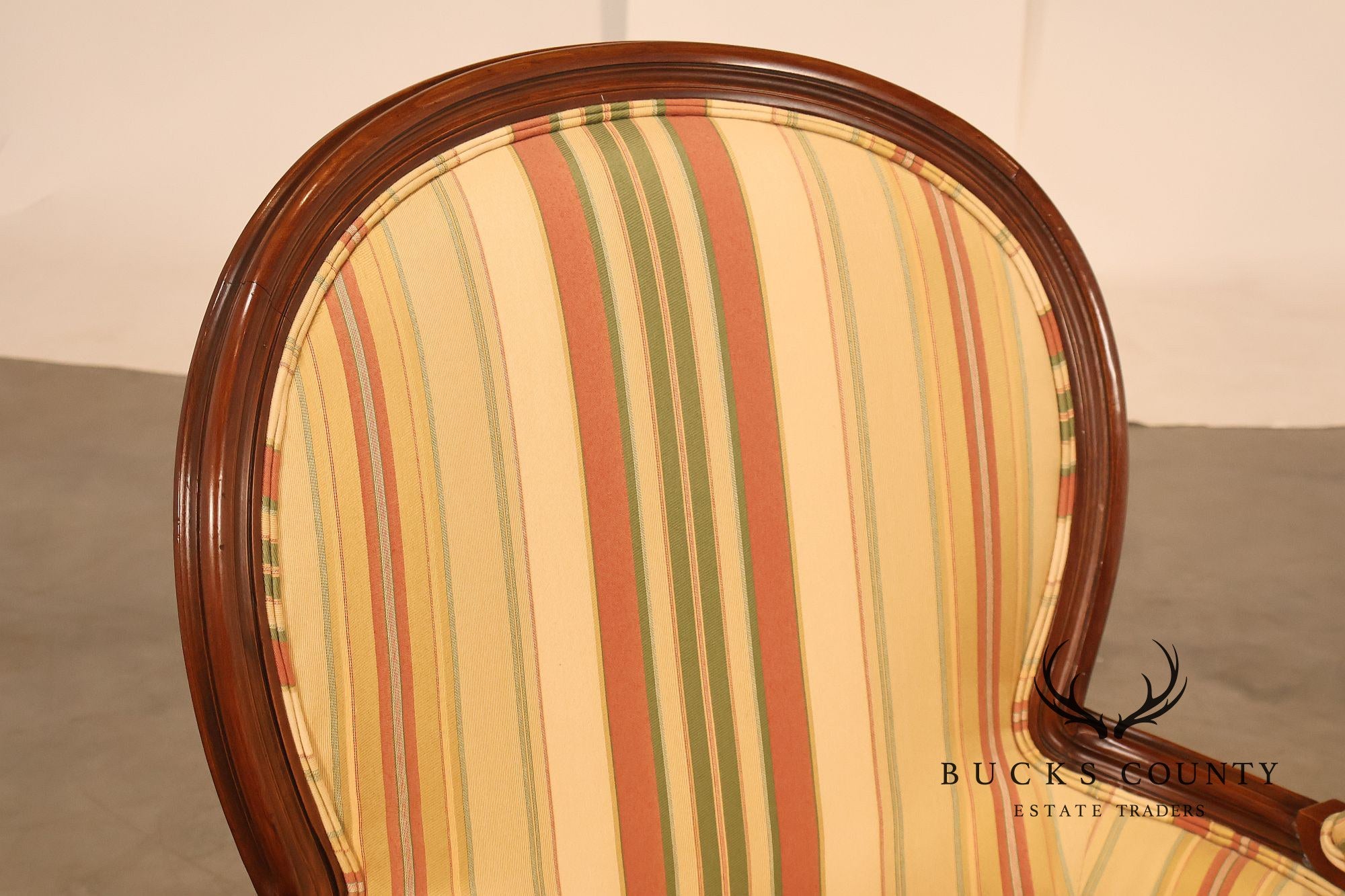 Sherrill Furniture French Louis XVI Style Pair of Bergere Armchairs