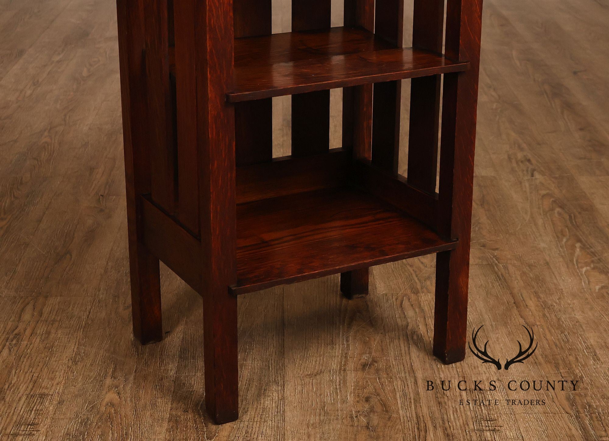 Stickley Brothers Antique Mission Oak Magazine Stand Bookcase