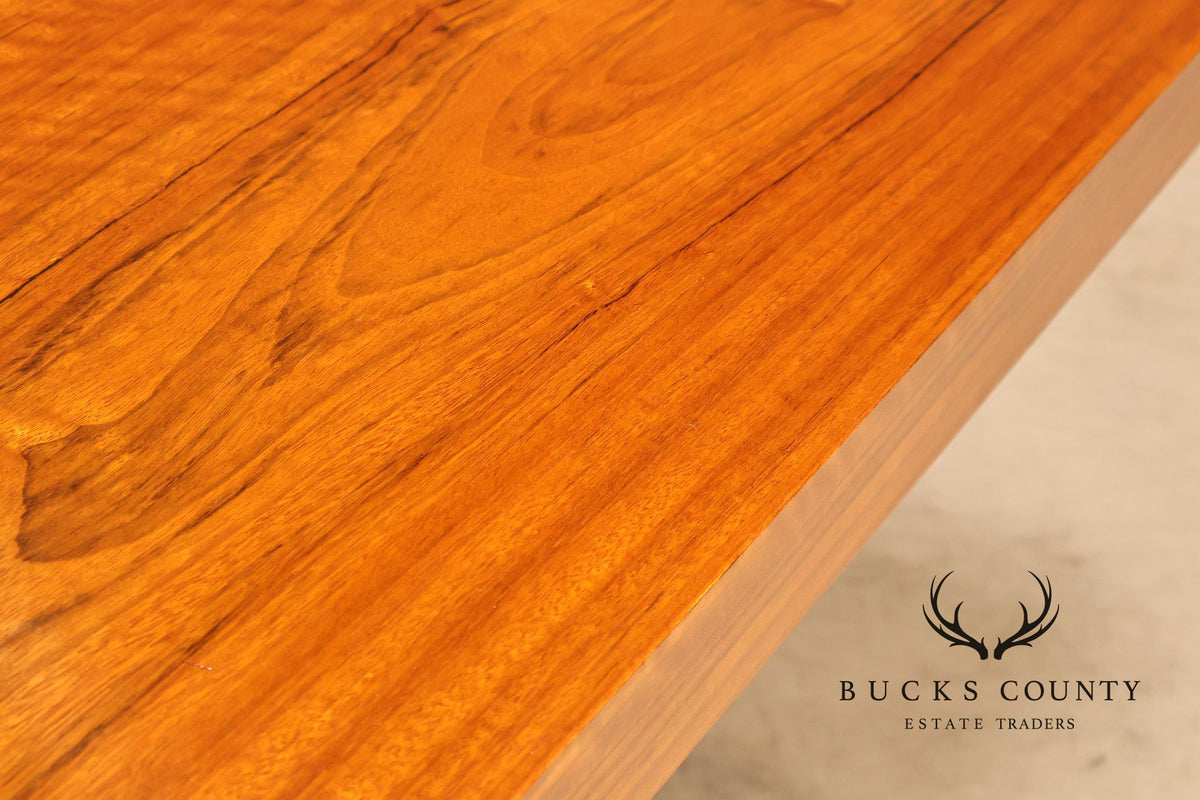 Milo Baughman Walnut Pedestal Dining Table