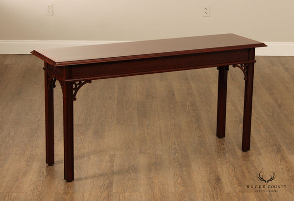 Councill Craftsmen Chippendale Style Mahogany Console Table