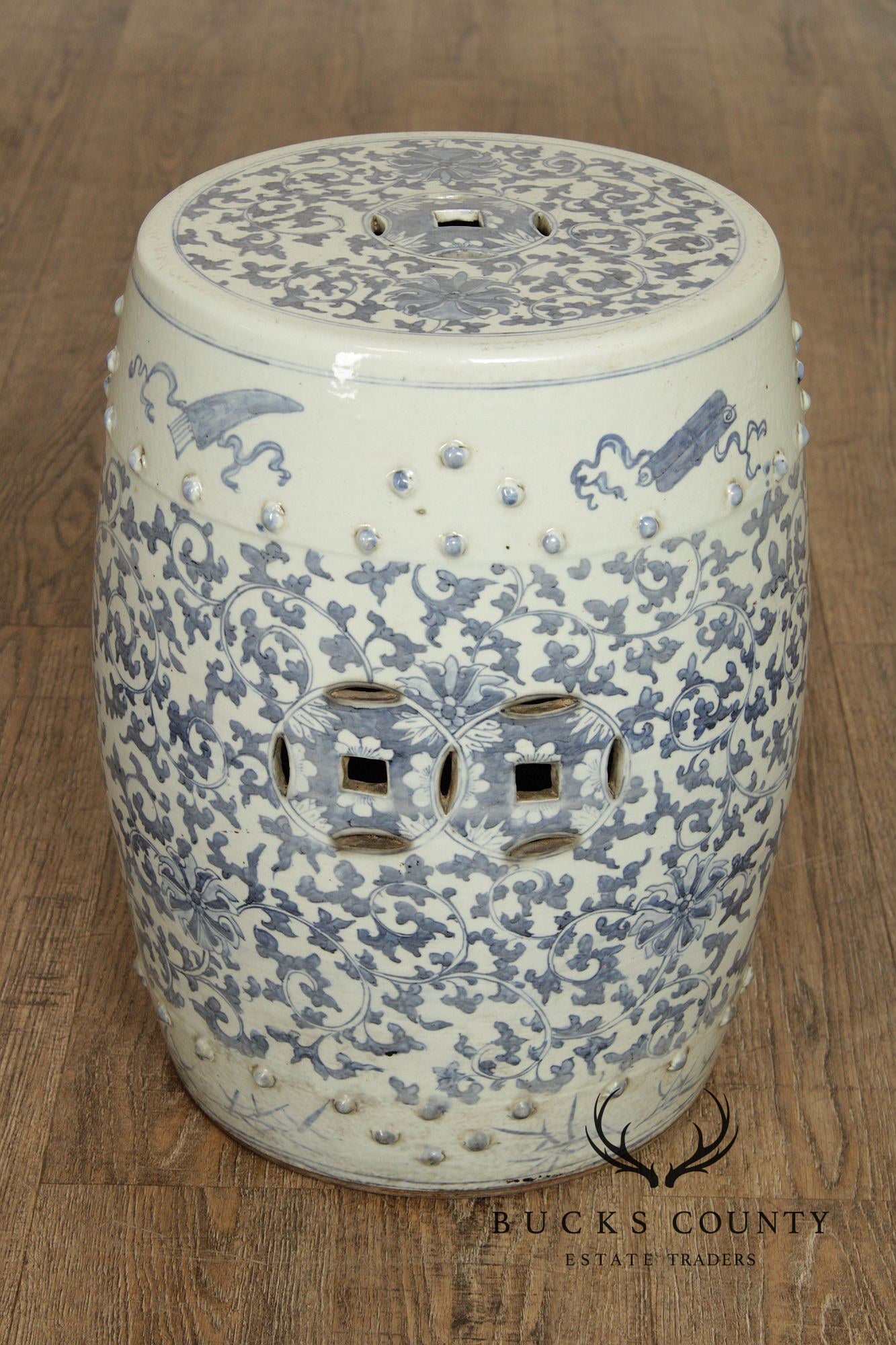 Chinese Blue and White Porcelain Garden Seat