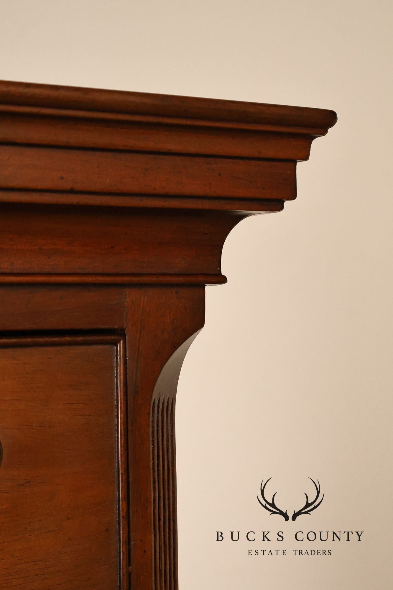 Kittinger Mahogany 10 Drawer Chippendale Style Chest-on-Chest Tall Dresser