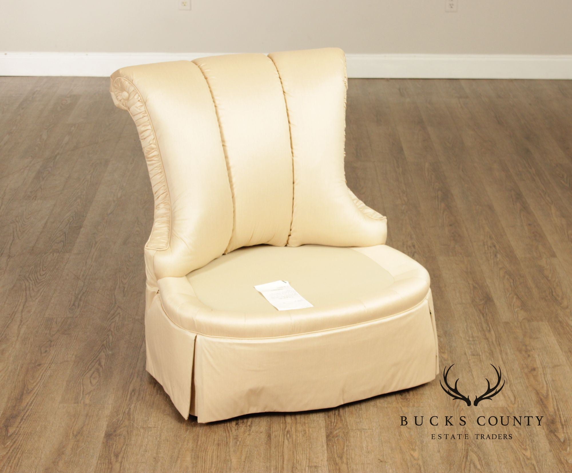 Century Furniture Pair of Upholstered Slipper Chairs