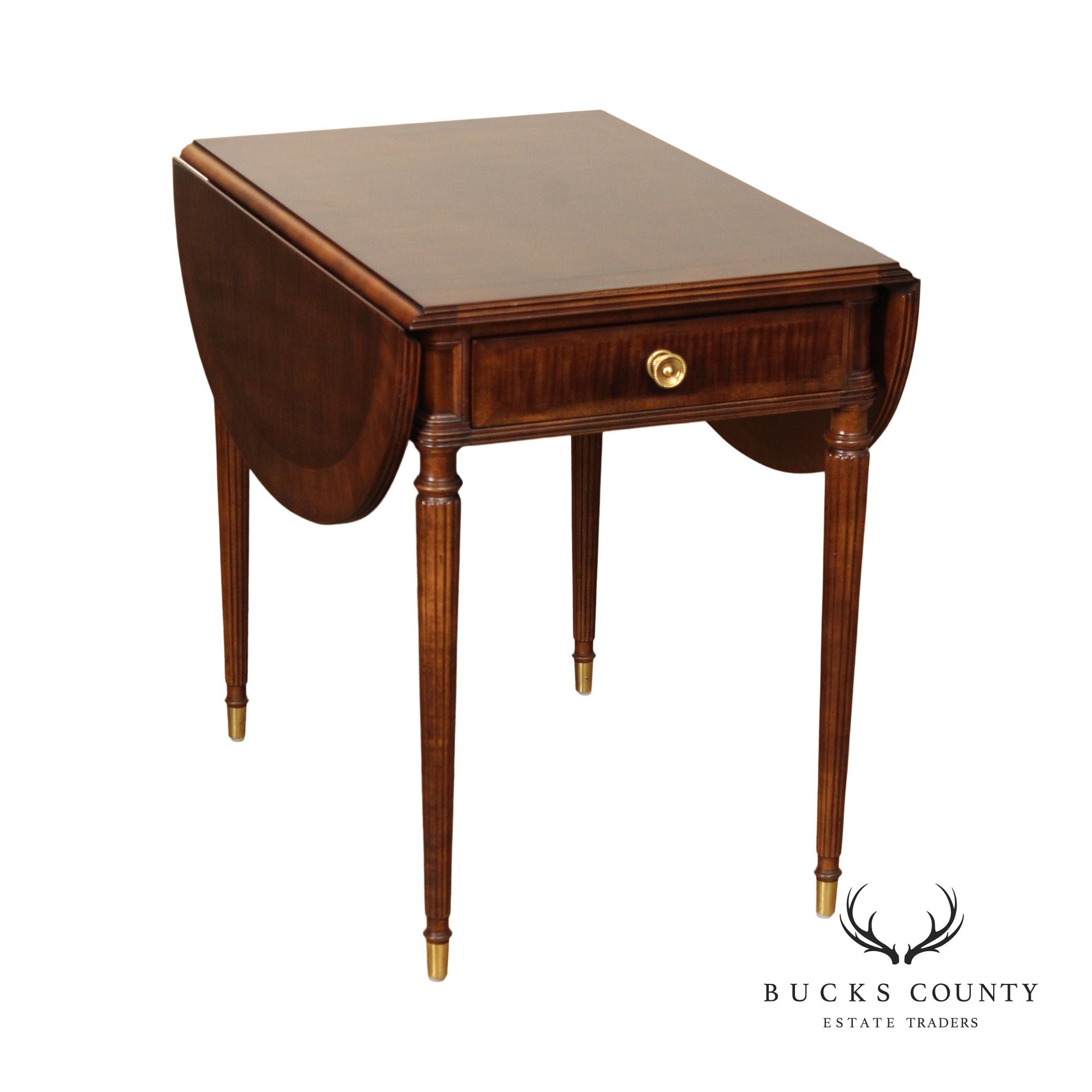 Henredon Federal Style Drop-Leaf Pembroke Table