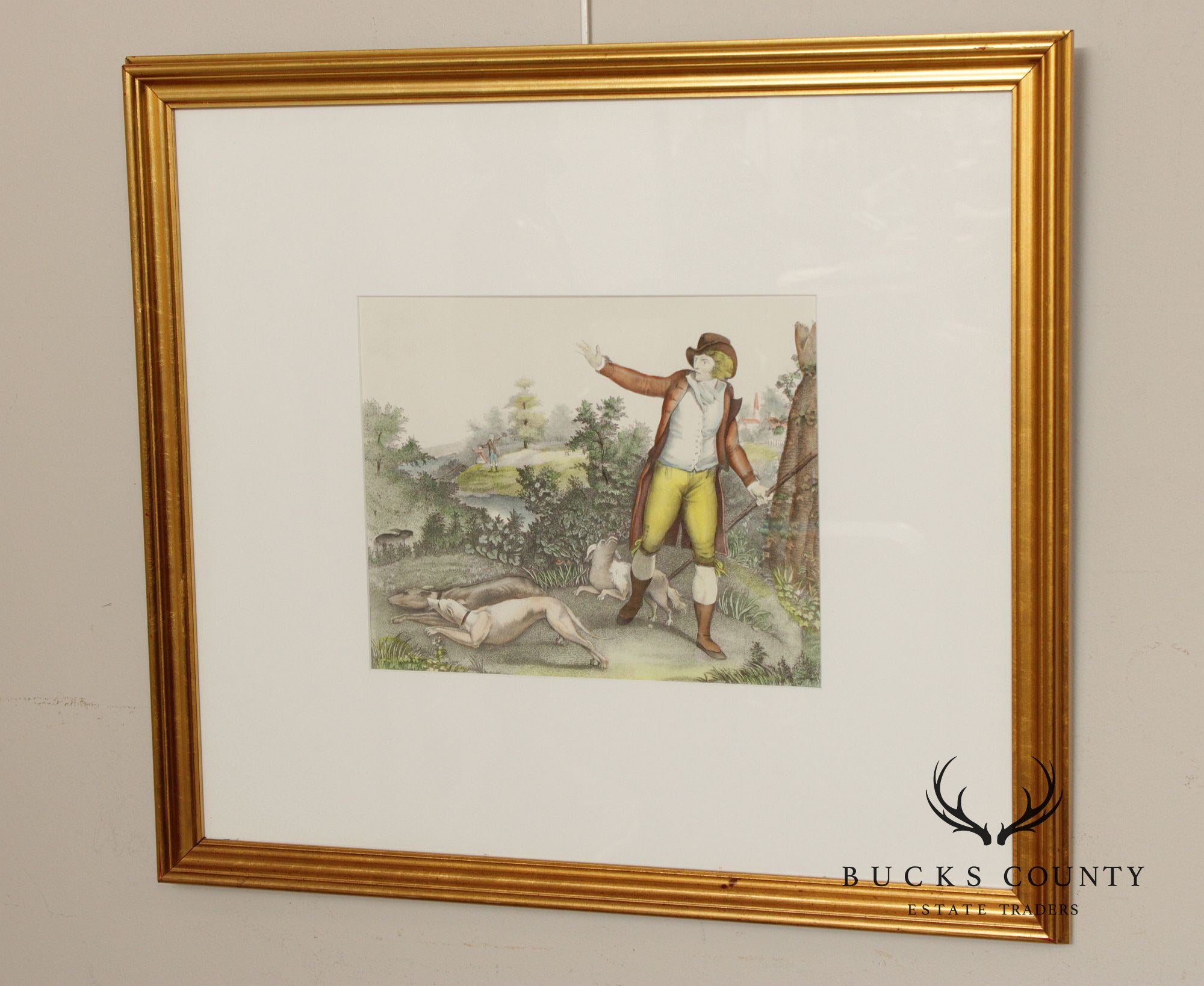 George Morland Pair of Prints, Game Hunt Scenes