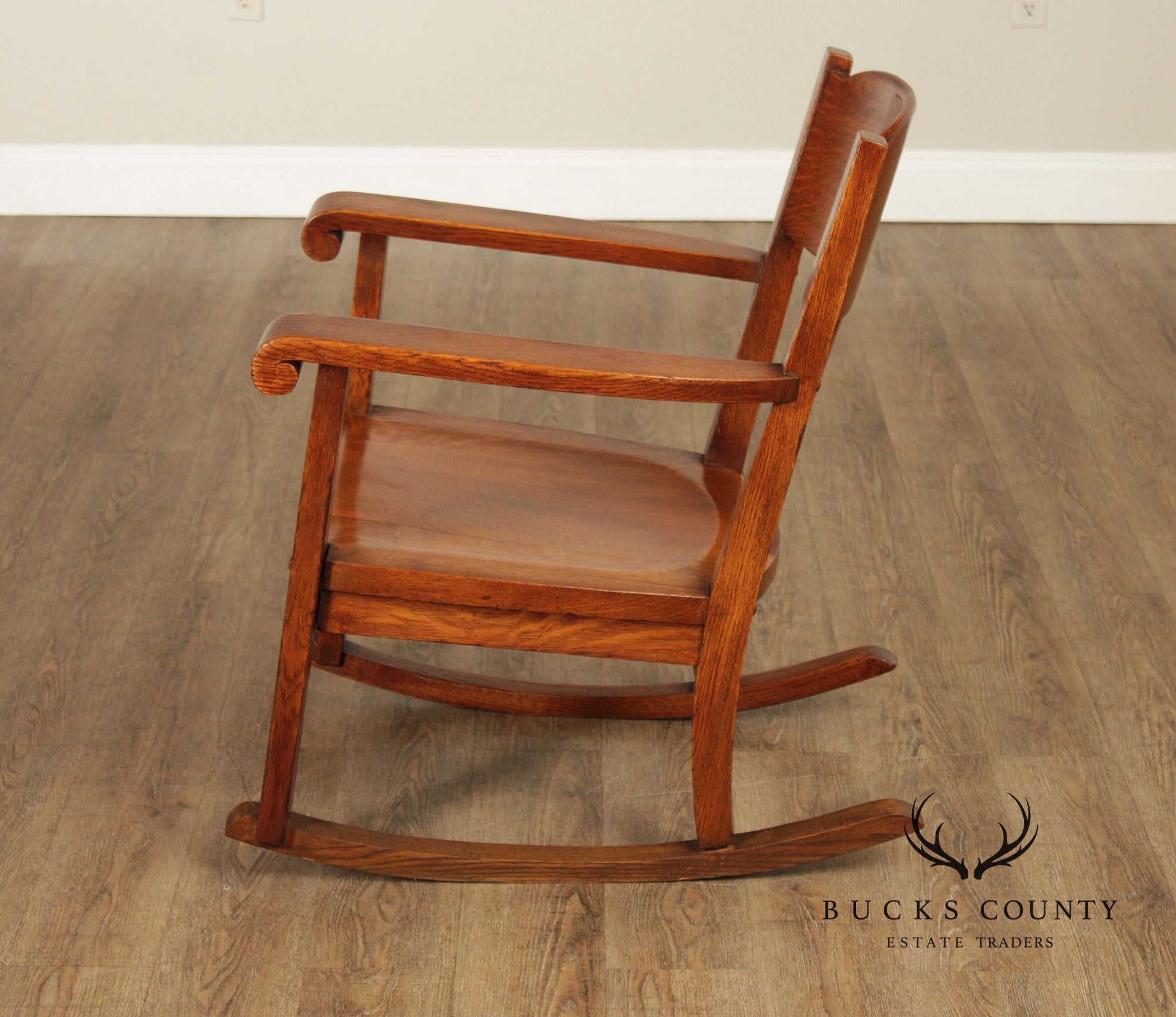 Antique Mission Oak Rocking Chair