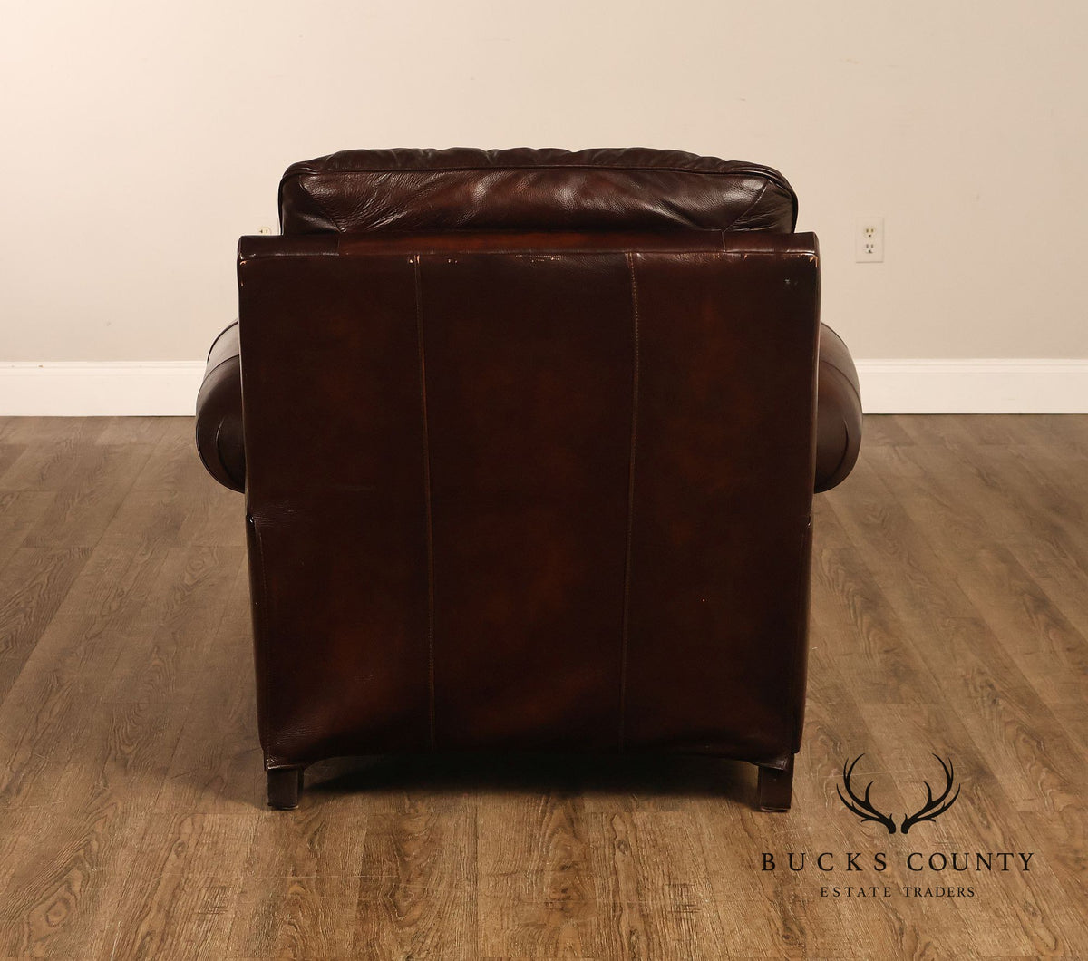 Traditional Brown Reclining Club Chair