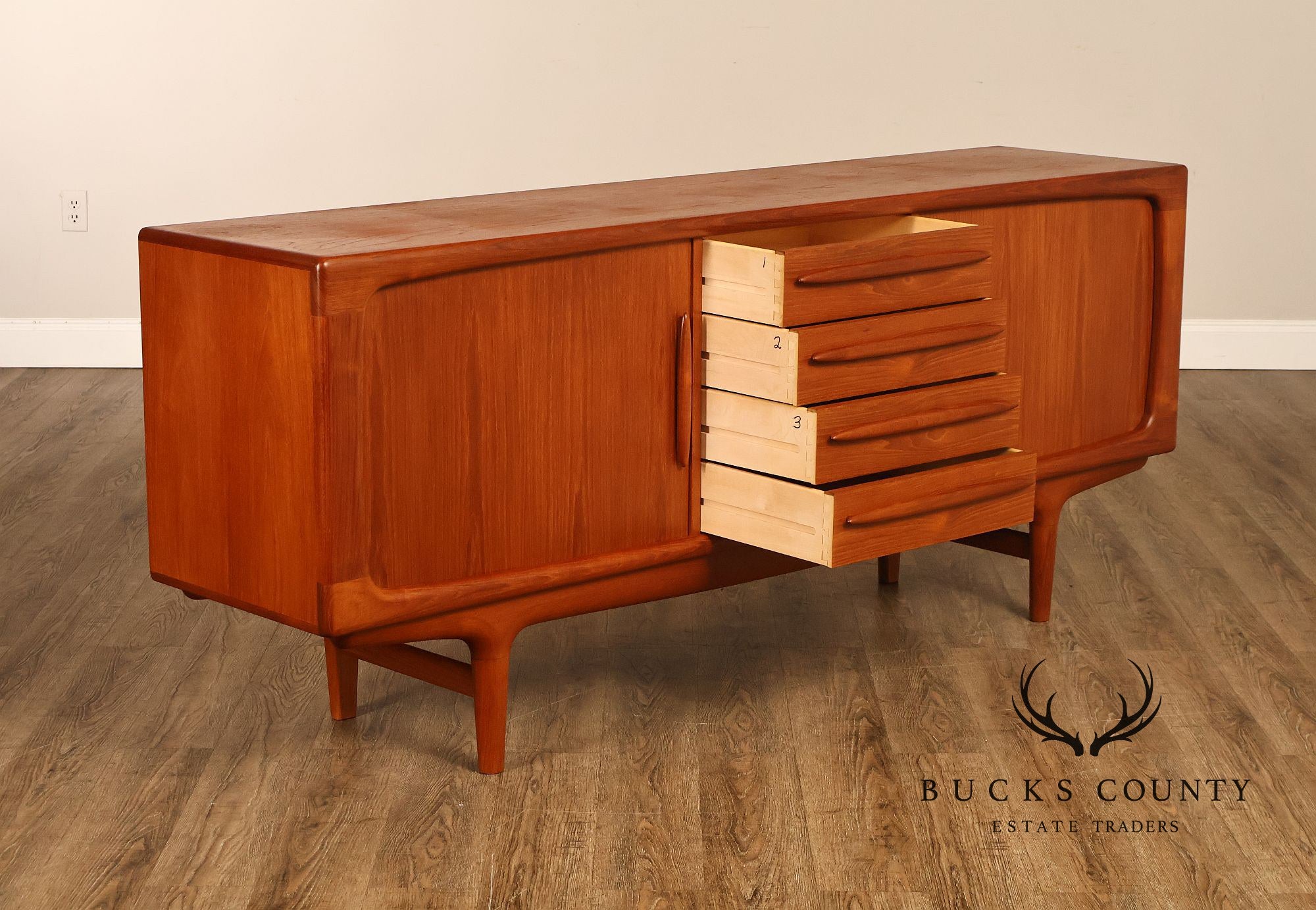 Falster Danish Modern Teak Credenza