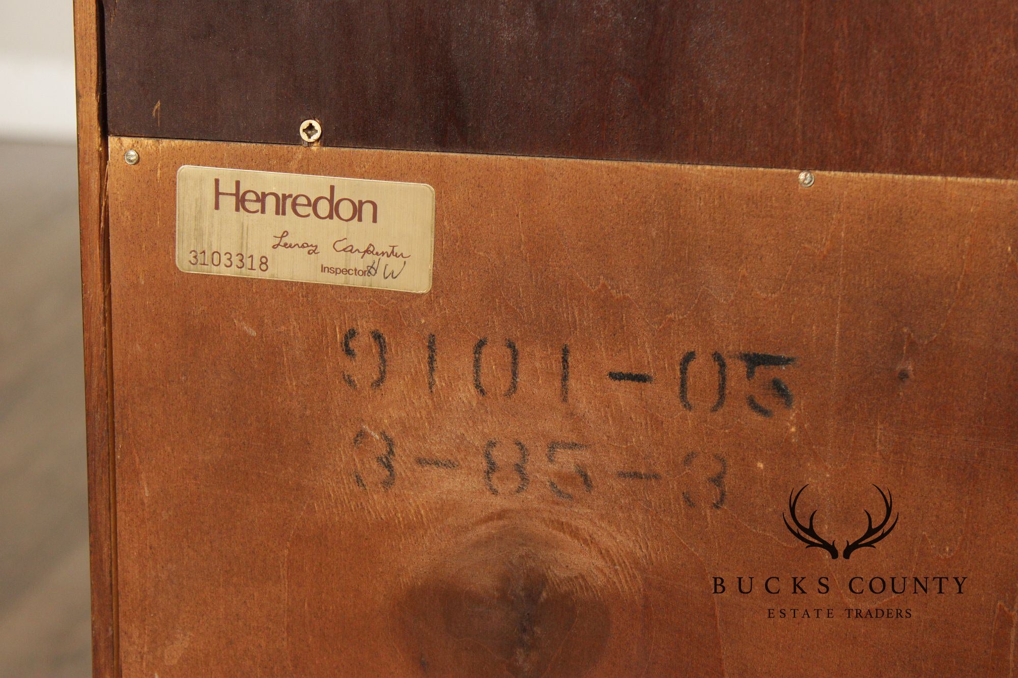 Henredon 'Scene One' Campaign Style Bedroom Armoire Cabinet