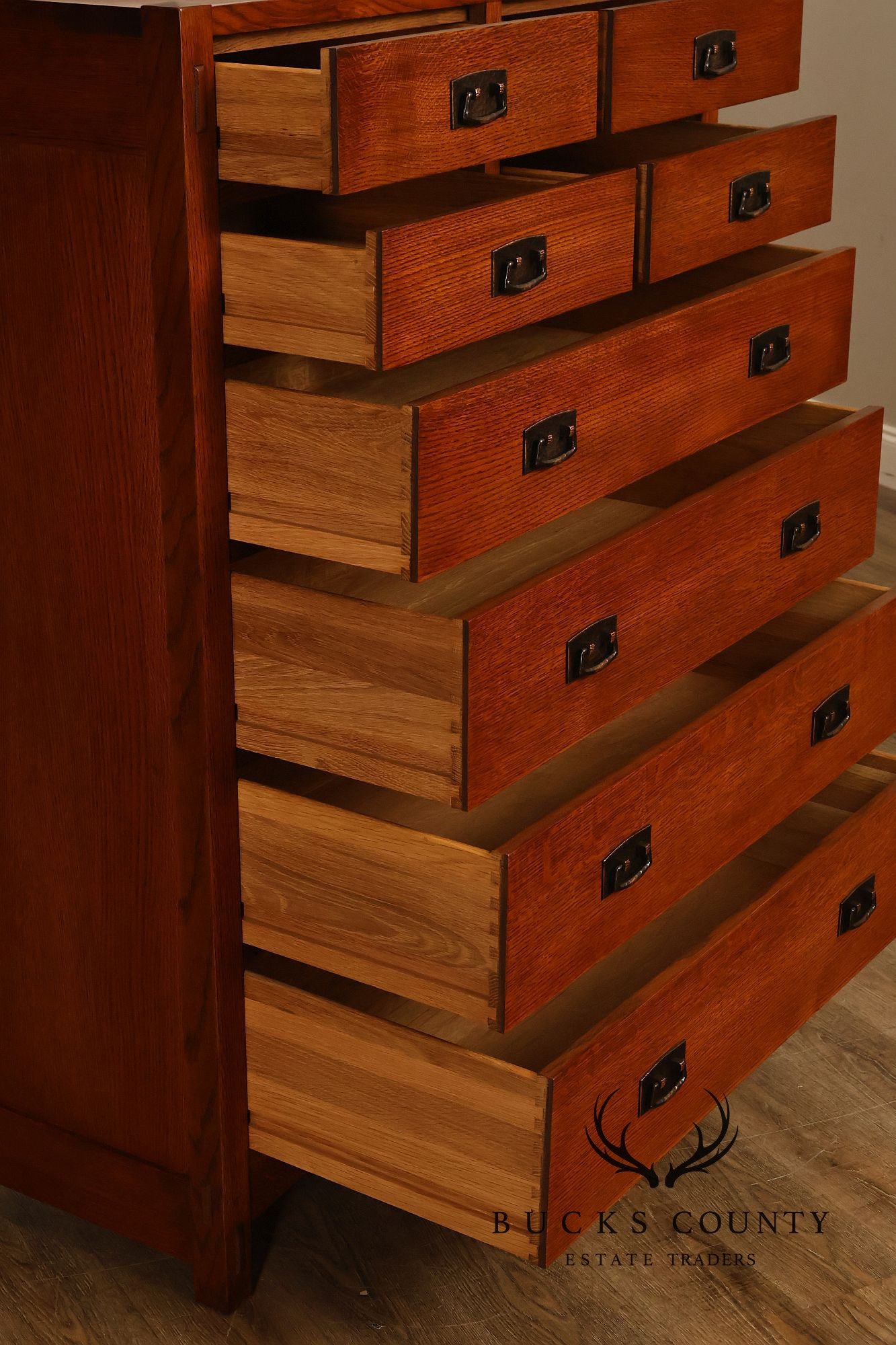 Stickley Mission Collection Oak Eight-Drawer Chest