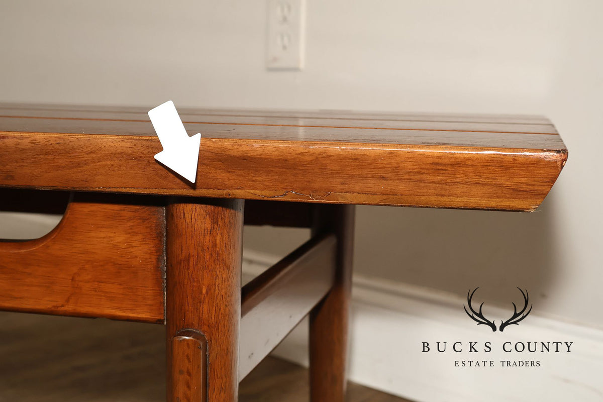 American Of Martinsville Furniture Slat Top Bench