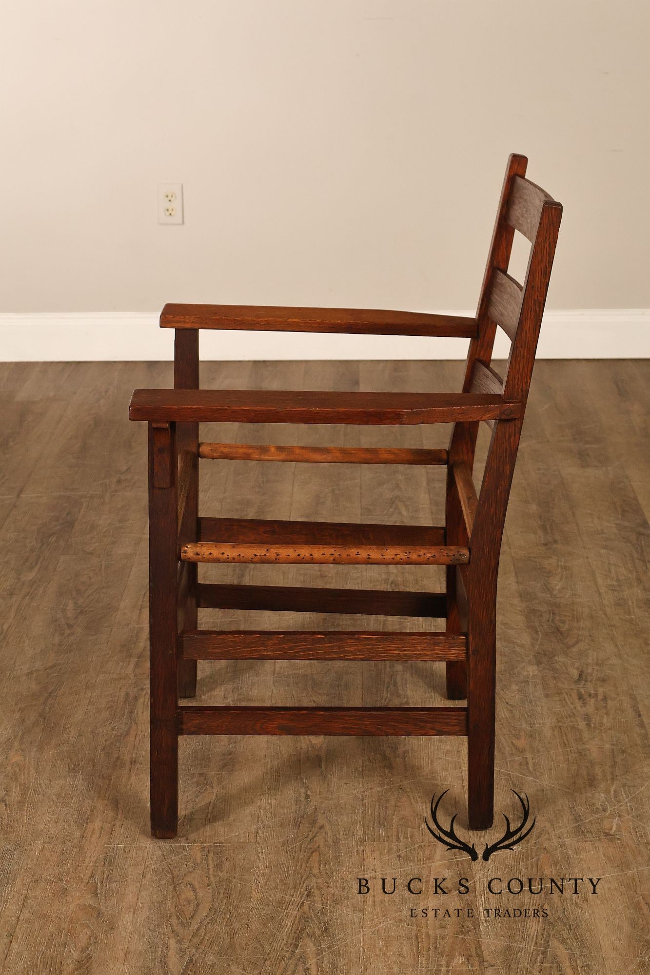 Gustav Stickley Antique Mission Oak Armchair