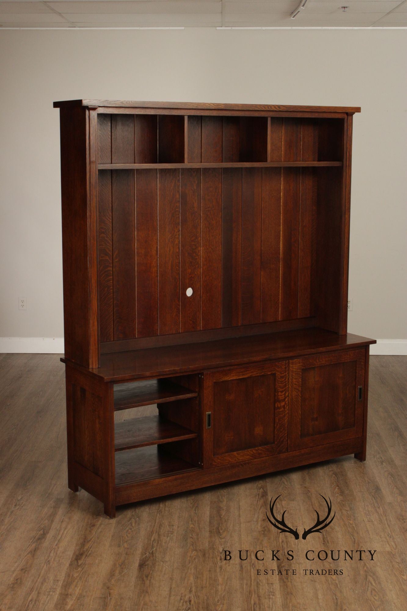 Stickley Mission Collection Oak Media Console