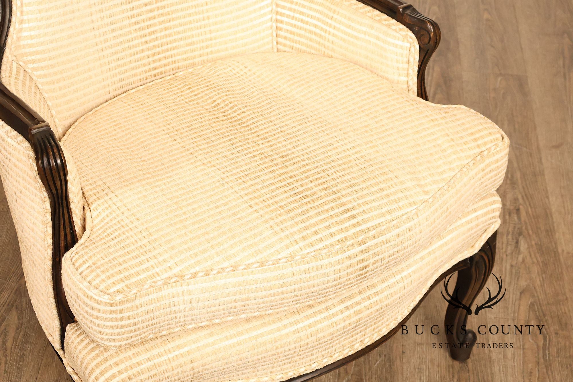 French Louis XV Style Pair Of Bergere Chairs