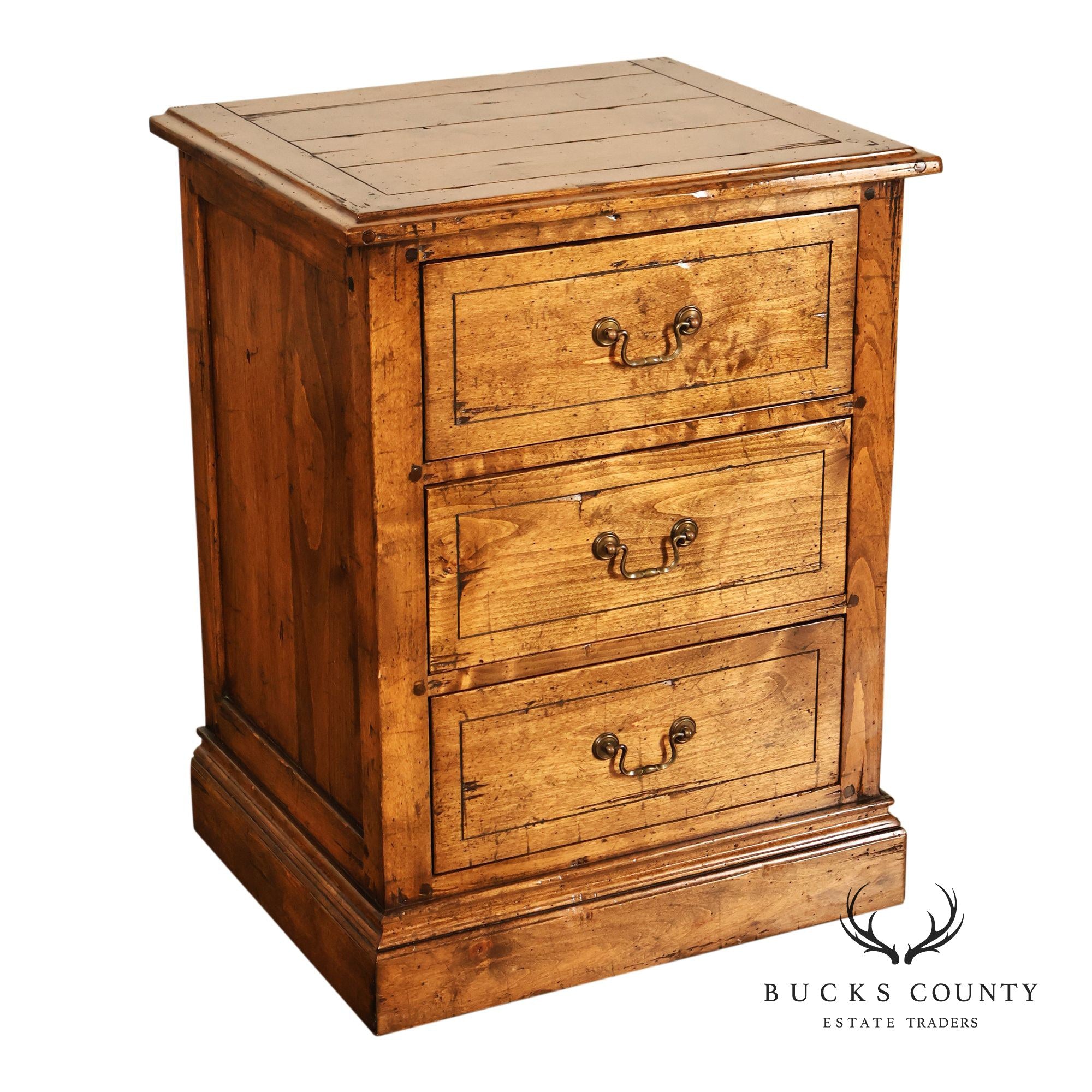 Guy Chaddock Melrose Collection Rustic Three Drawer Nightstand