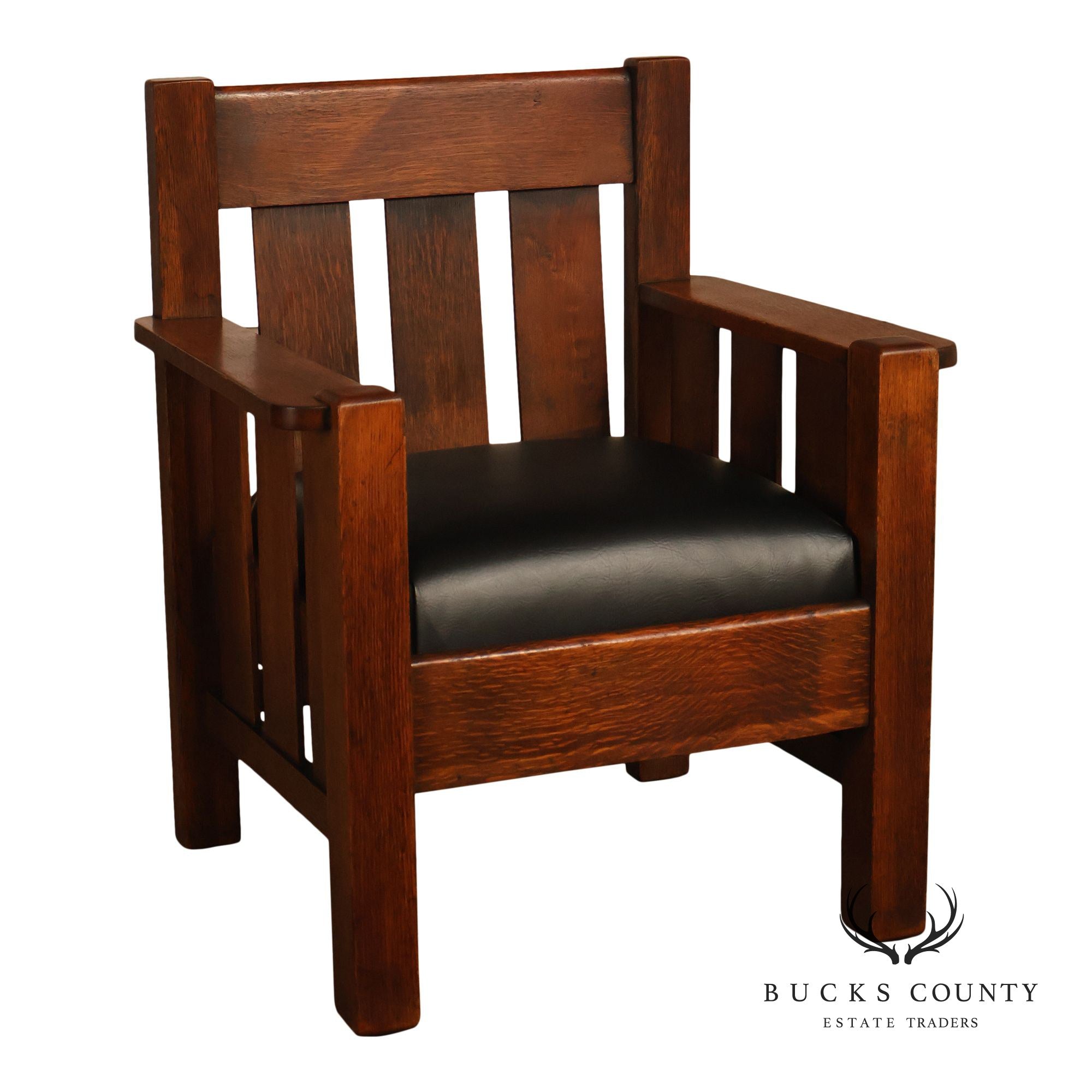 Langslow, Fowler Co. Antique Mission Oak Armchair