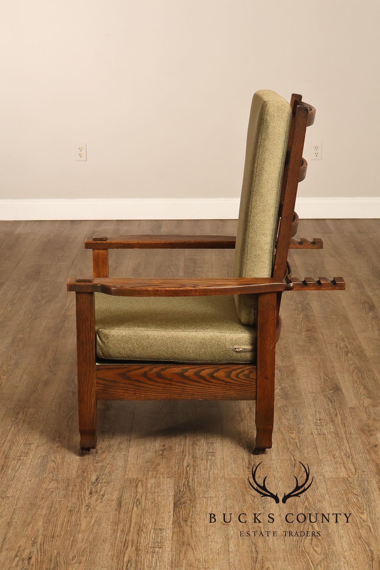 Antique Mission Oak Adjustable Morris Chair