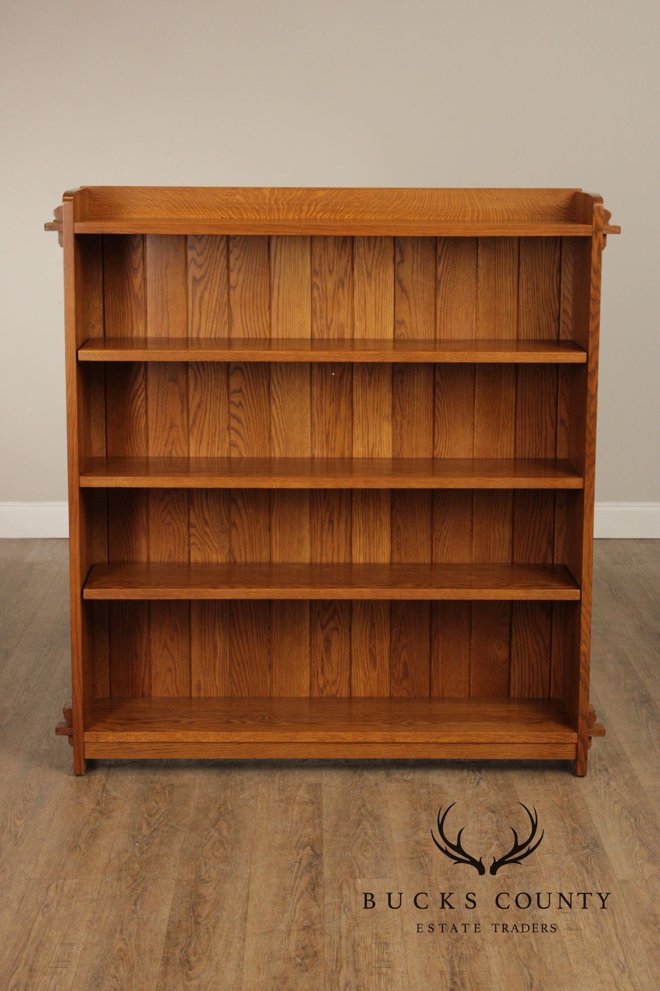 Stickley Mission Collection Oak Open Bookcase