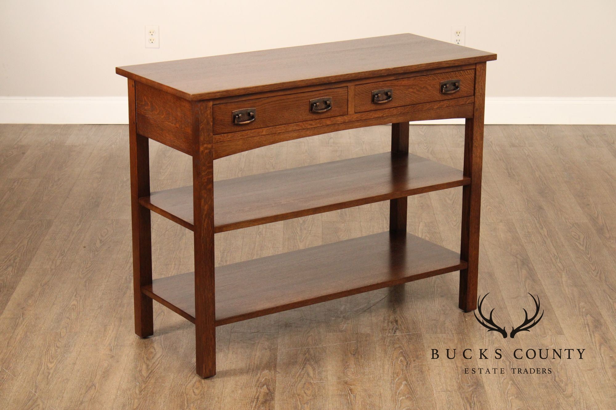 Stickley Mission Collection Oak 2 Drawer Server