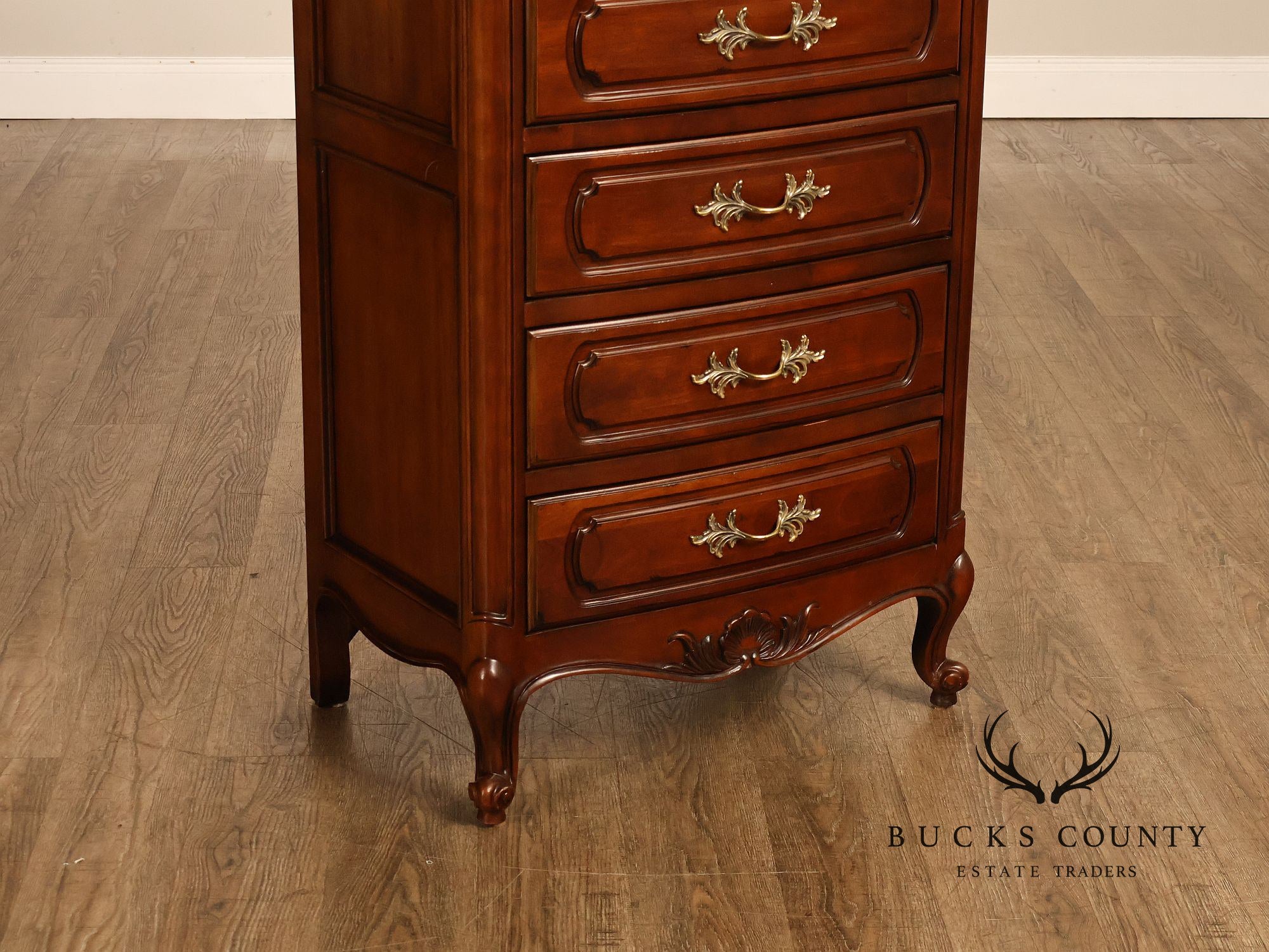 Century Furniture French Louis XV Style Cherry Lingerie Chest