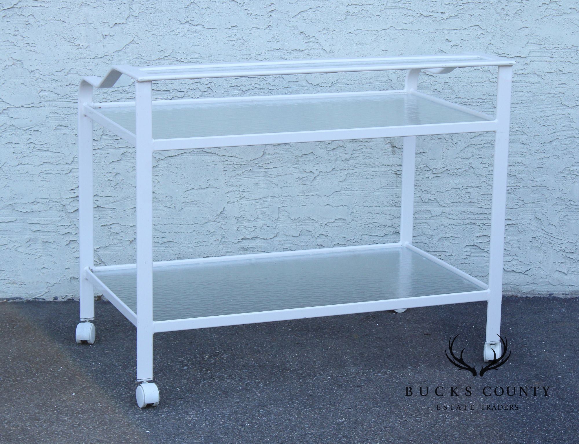 Post Modern Two-Tier Patio Serving Bar Cart