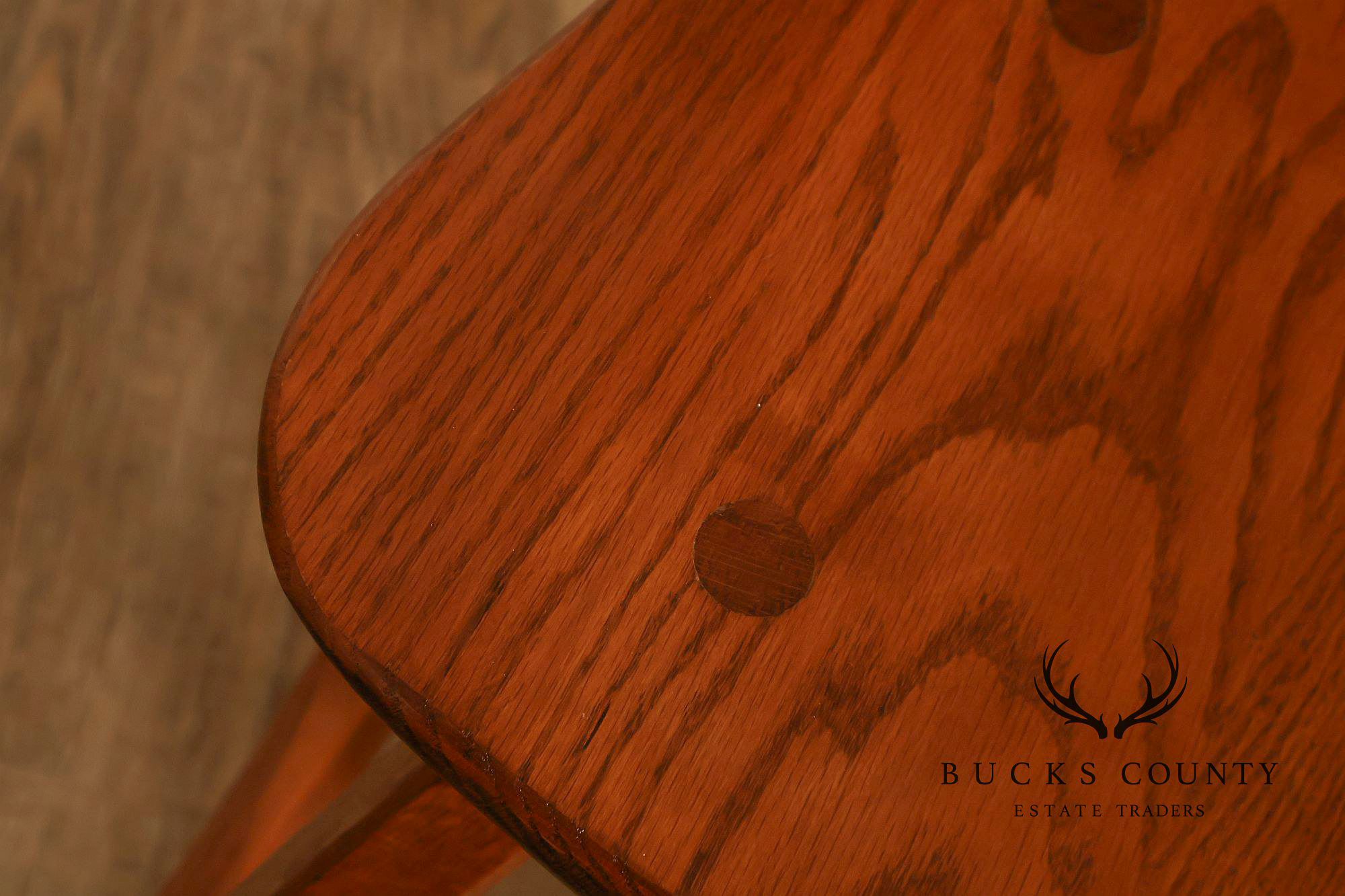 Hunt Country Furniture Solid Oak Occasional Height Stool