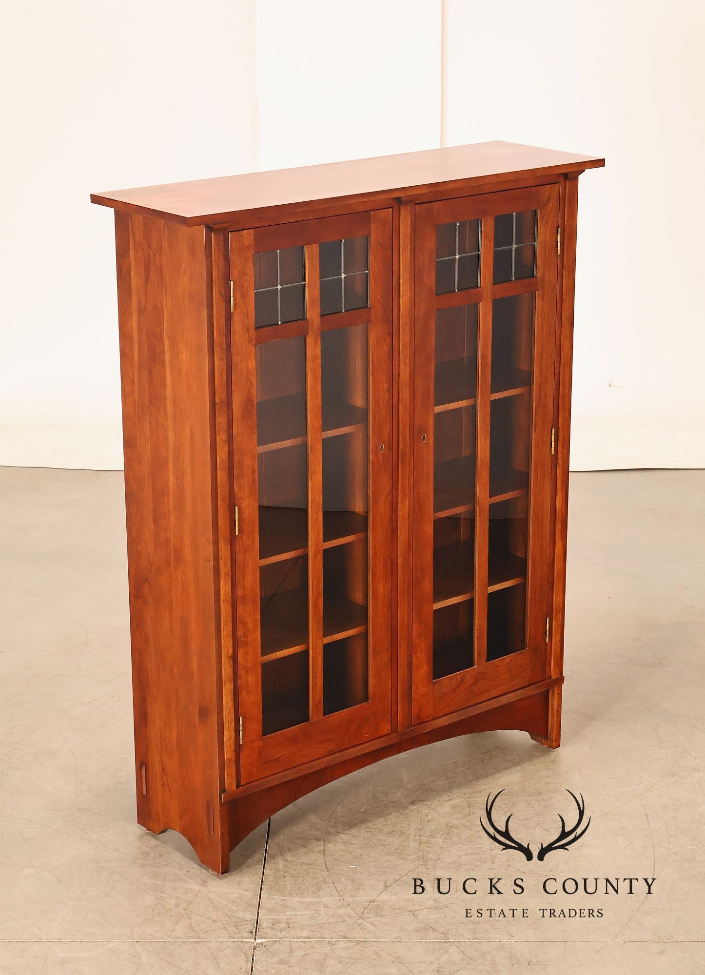Stickley Mission Collection Harvey Ellis Cherry Bookcase