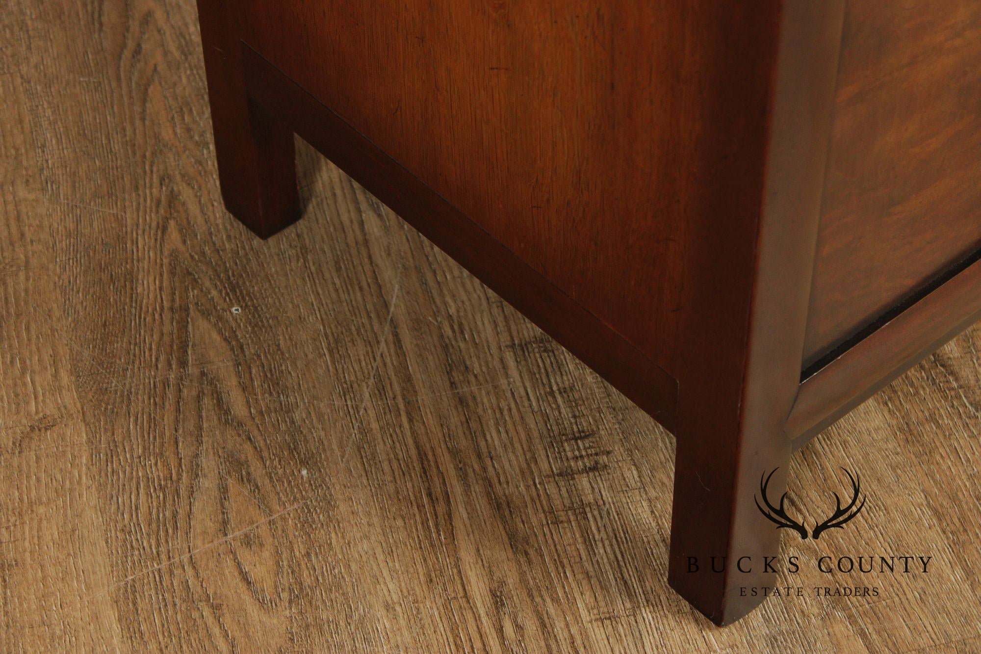 Henredon Asian Style Pair of Walnut Storage Cupboards