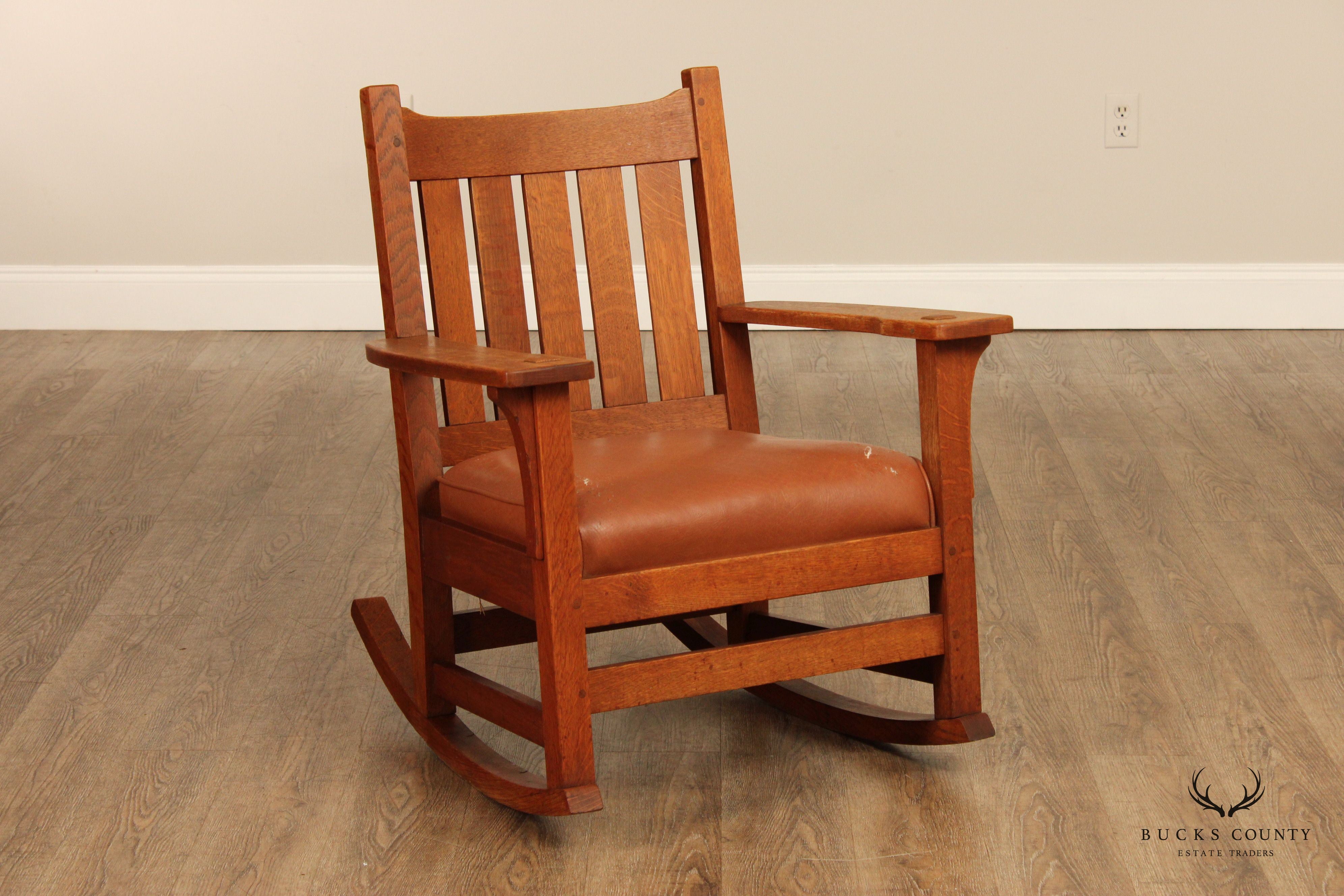 L. & J.G. Stickley Antique Mission Oak Rocker