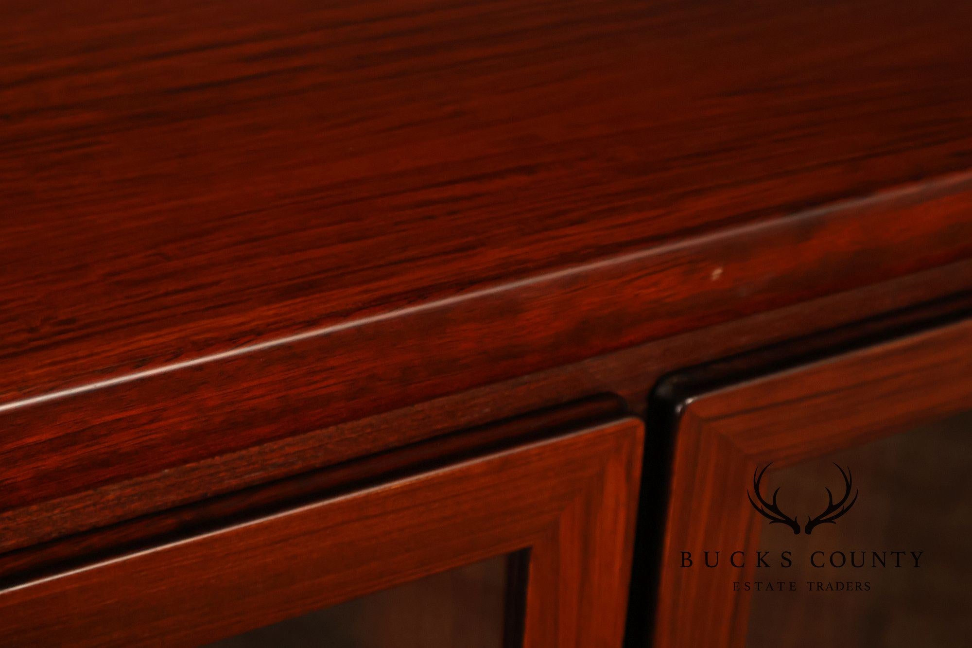 Skovby Danish Modern Four-Door Rosewood Display Bookcase