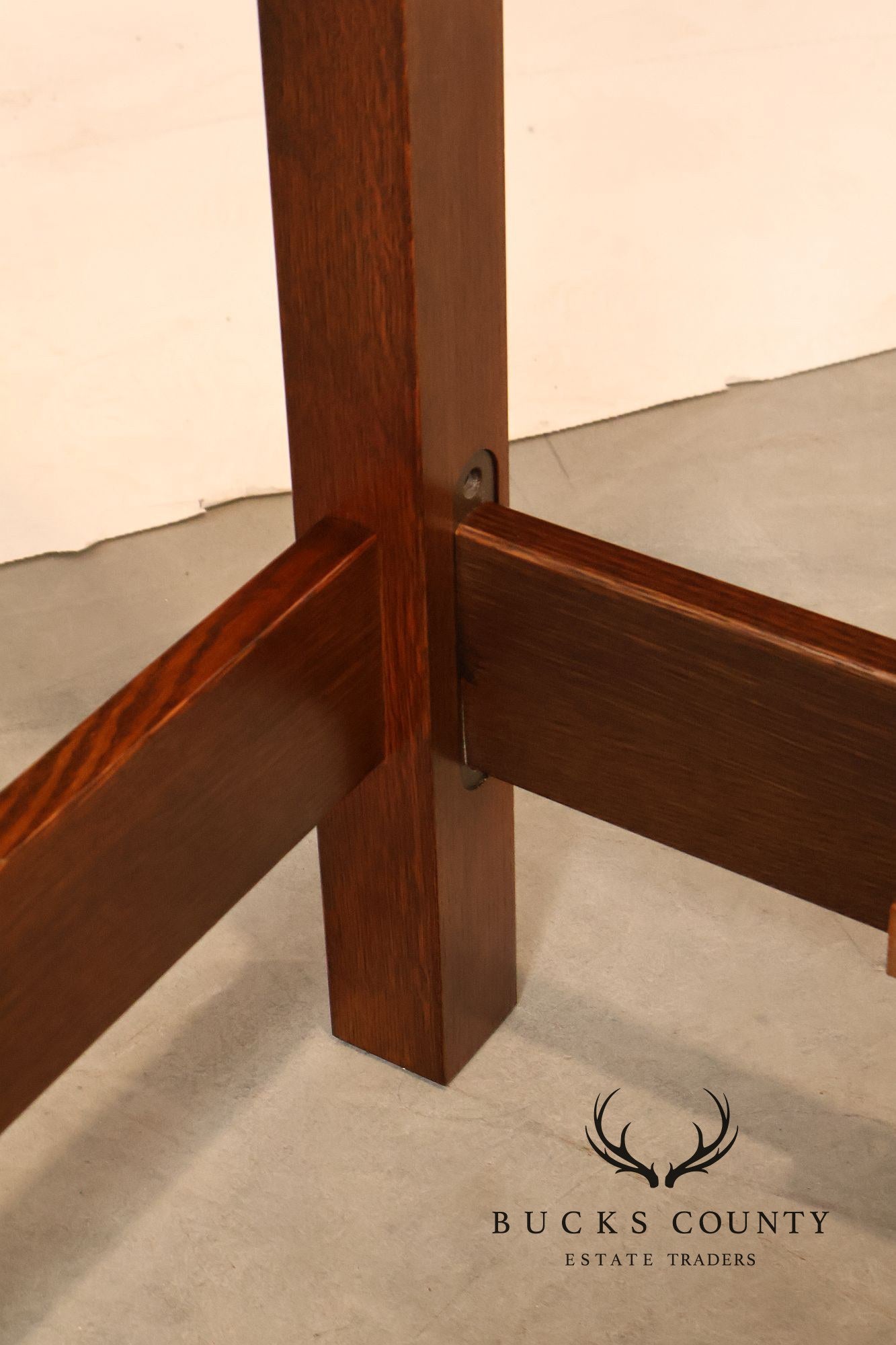 Stickley Harvey Ellis Inlaid Oak Queen Bed