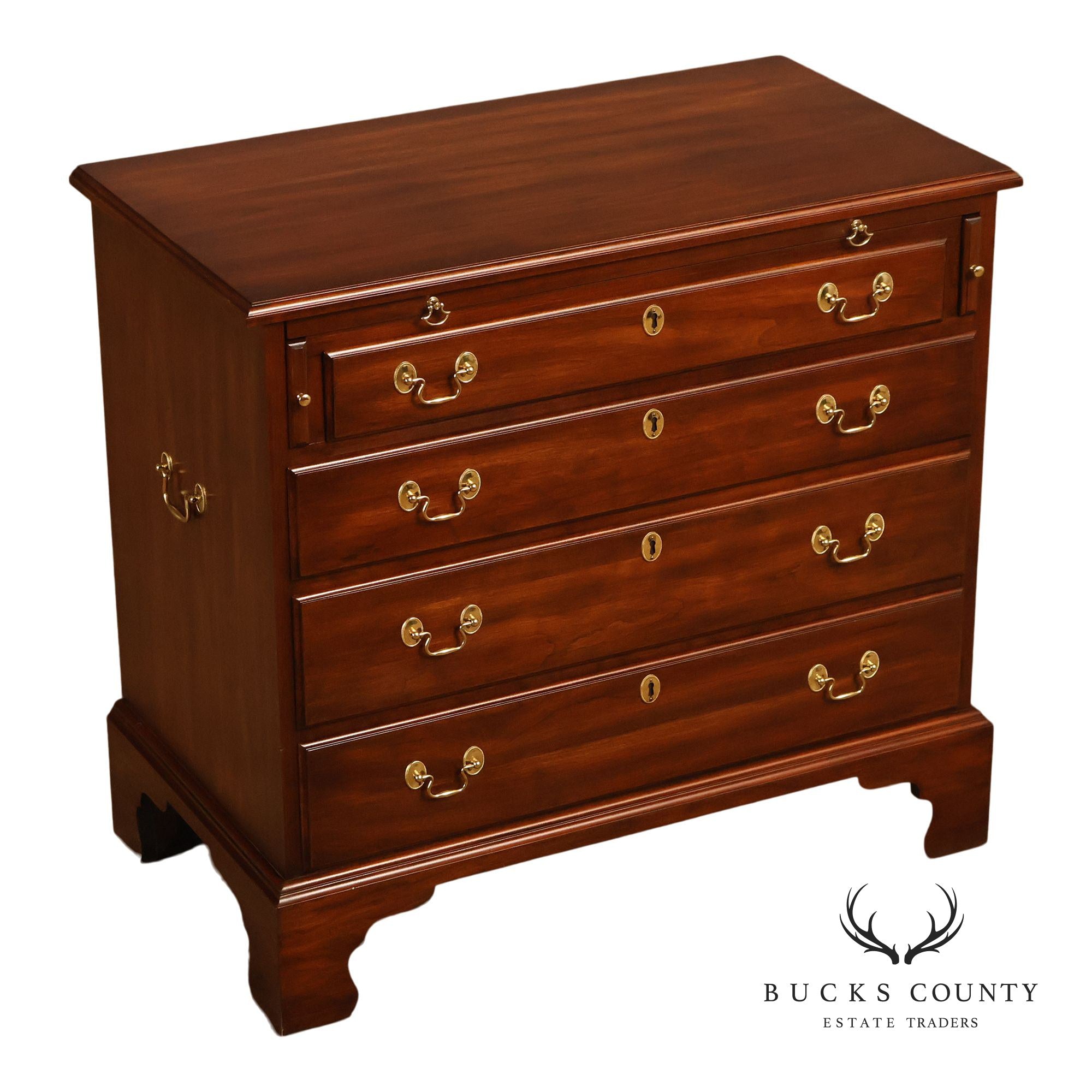 Henkel Harris Chippendale Style Cherry Bachelor's Chest