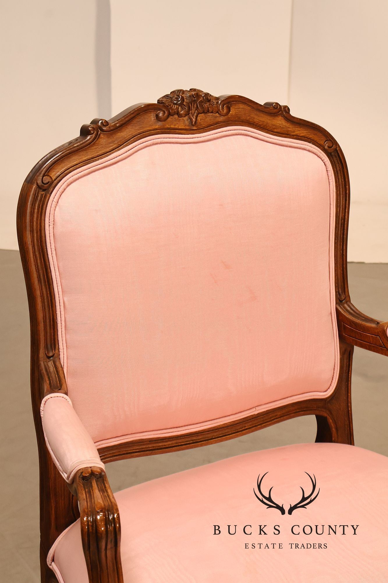 Ethan Allen French Louis XV Style Fauteuil Armchair