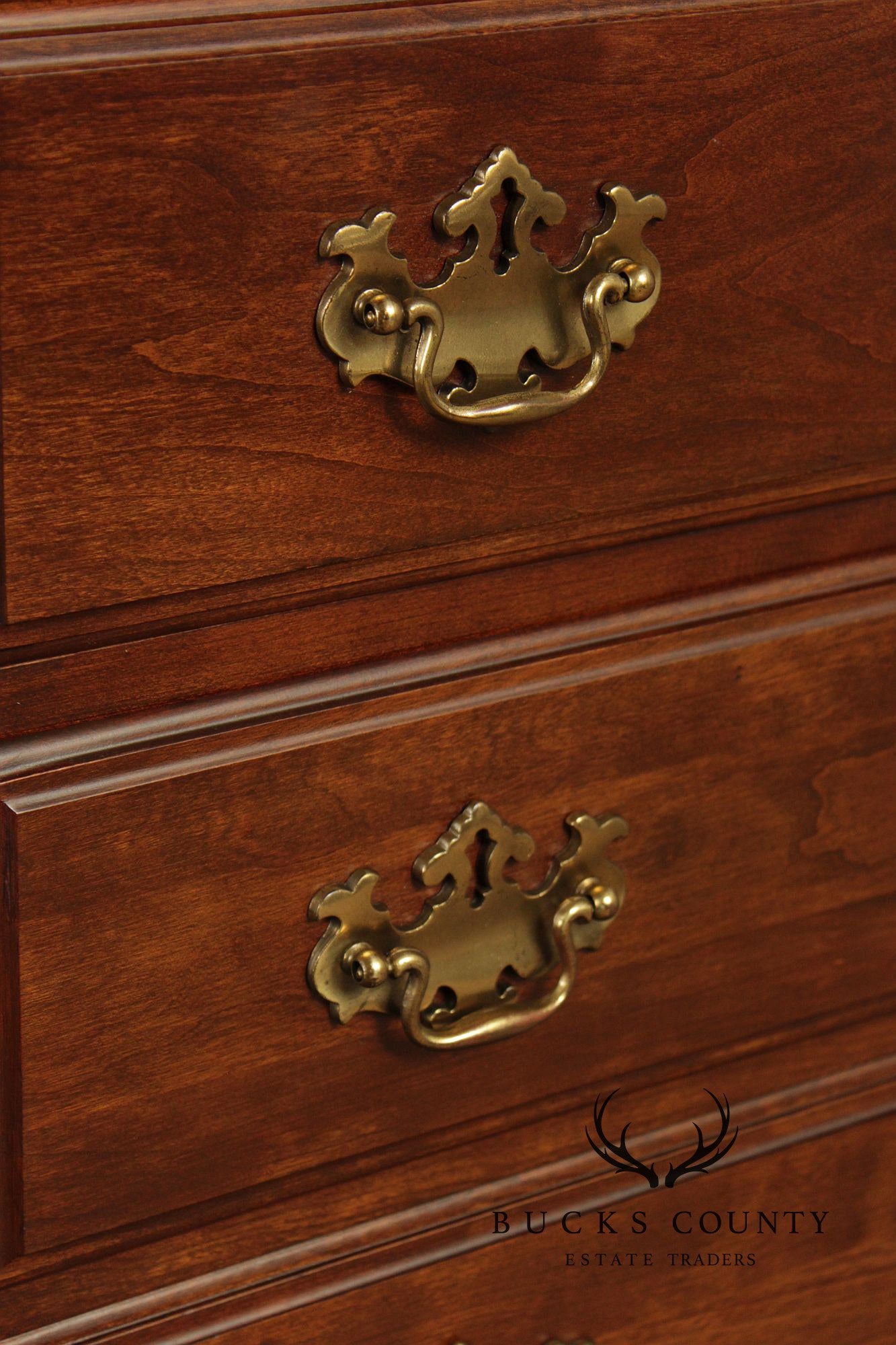 Pennsylvania House Chippendale Style Cherry Triple Dresser