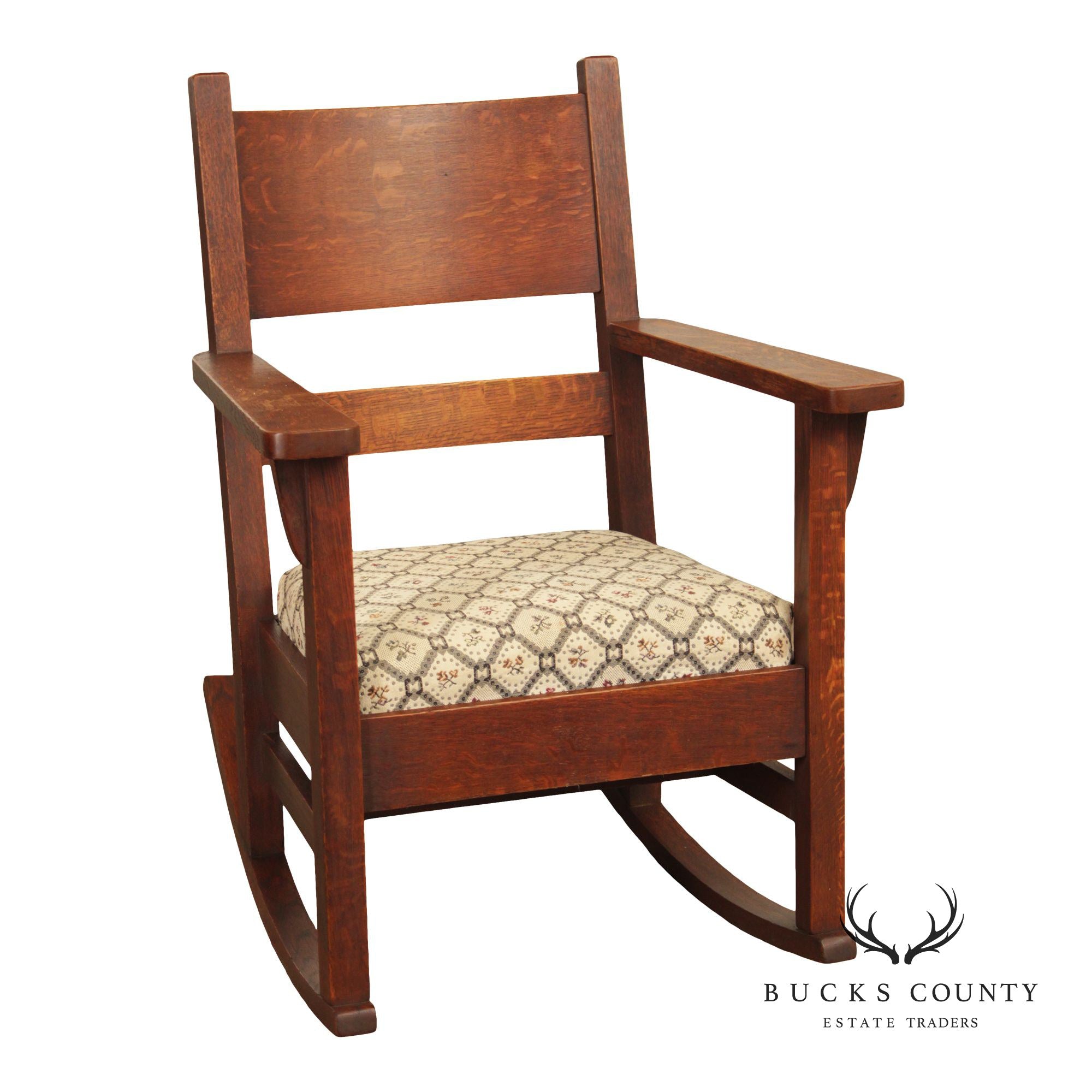 Antique Mission Oak Rocking Chair