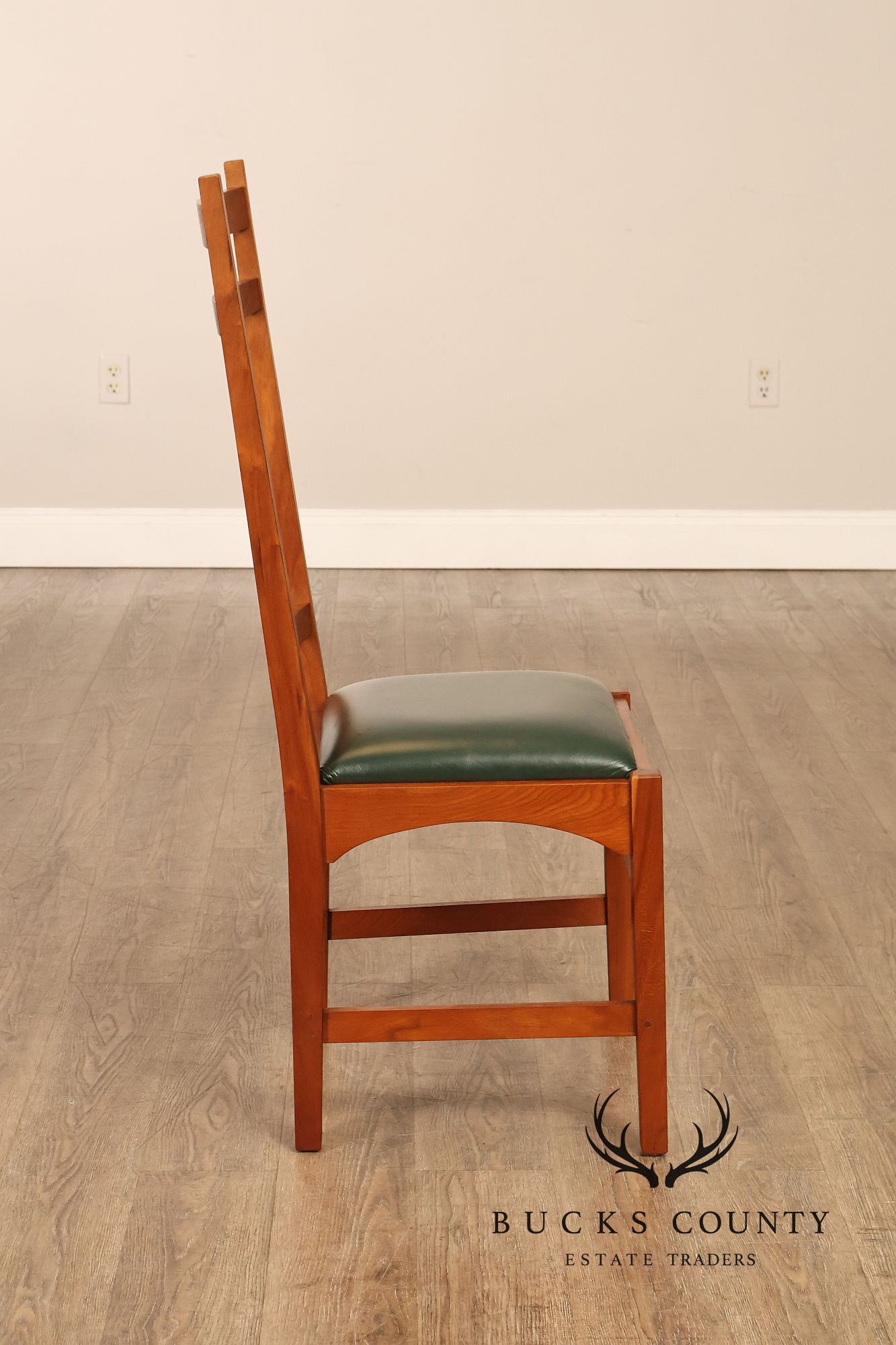 Stickley Cherry Harvey Ellis Mission Collection Pair Of Dining Chairs