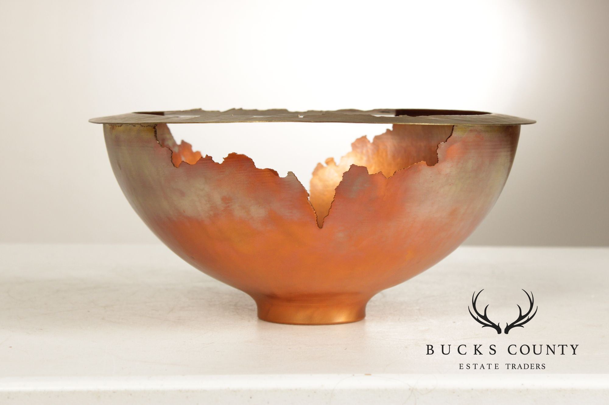 Thomas Roy Markusen Studio Copper And Brass Decorative Bowl