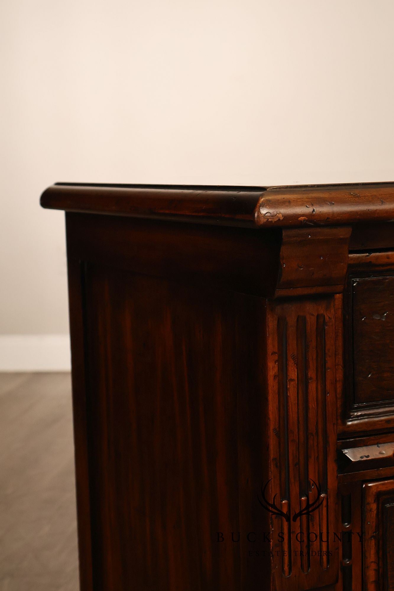 John Widdicomb Spanish Revival Style Carved Triple Dresser