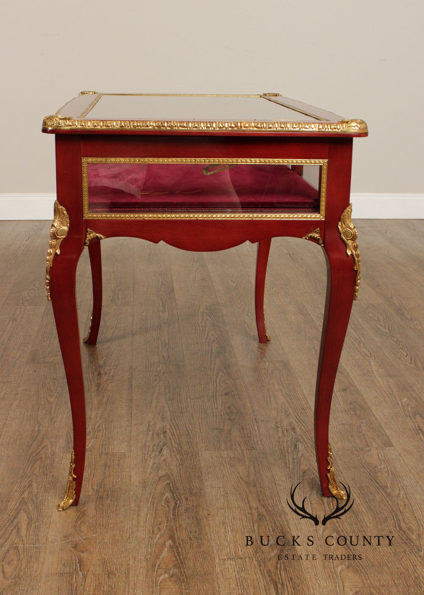 French Louis XV Style Vitrine Table