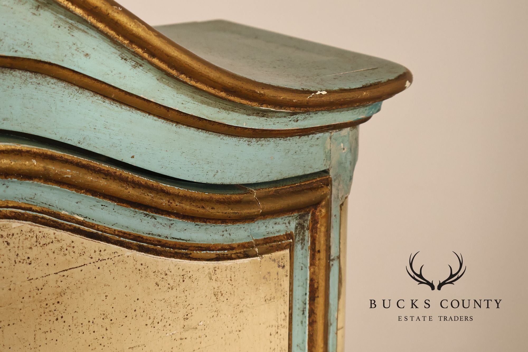 Venetian Style Hand Painted Florentine Cabinet On Stand